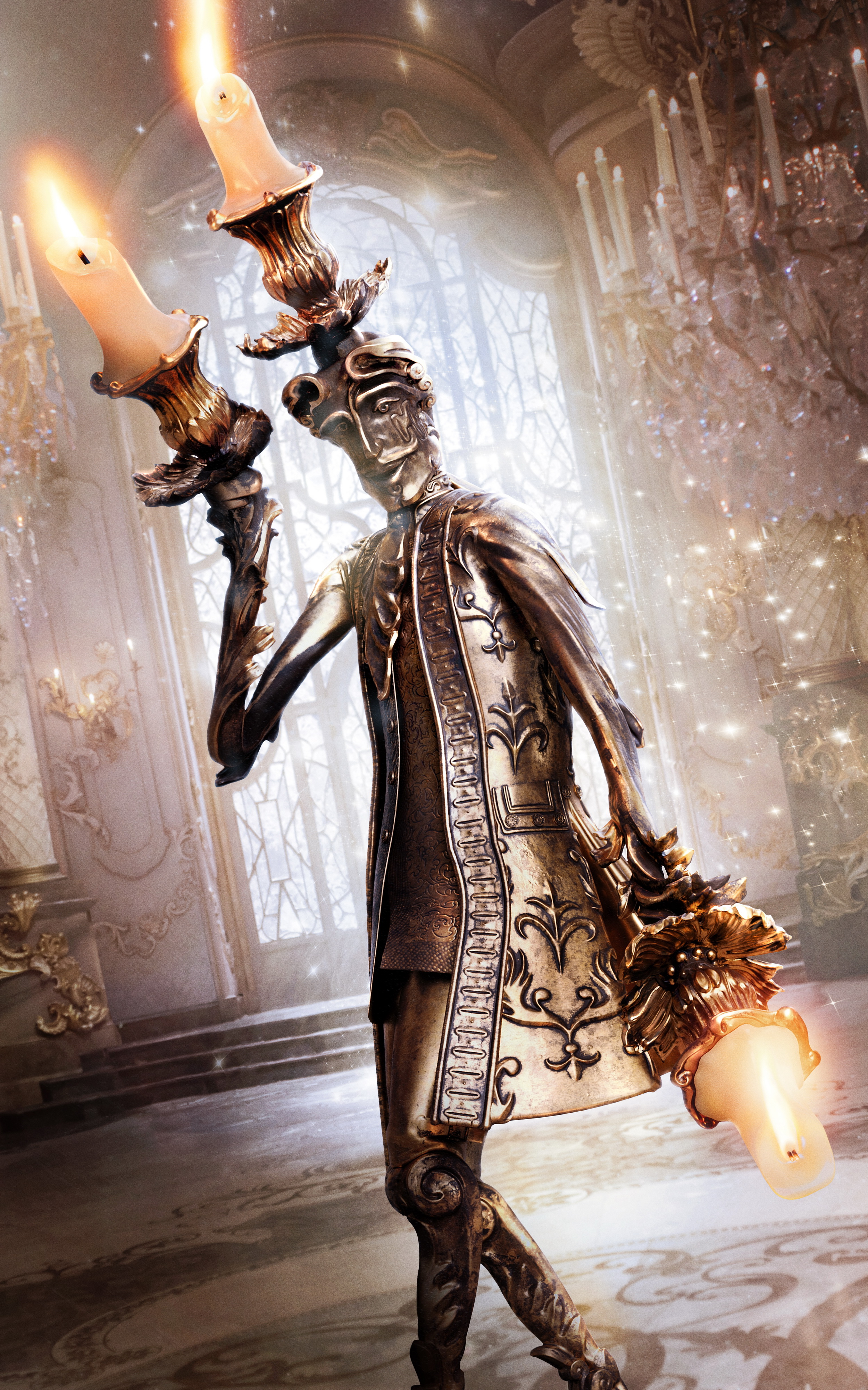 Beauty And The Beast 2017 Enchanted Objects - HD Wallpaper 