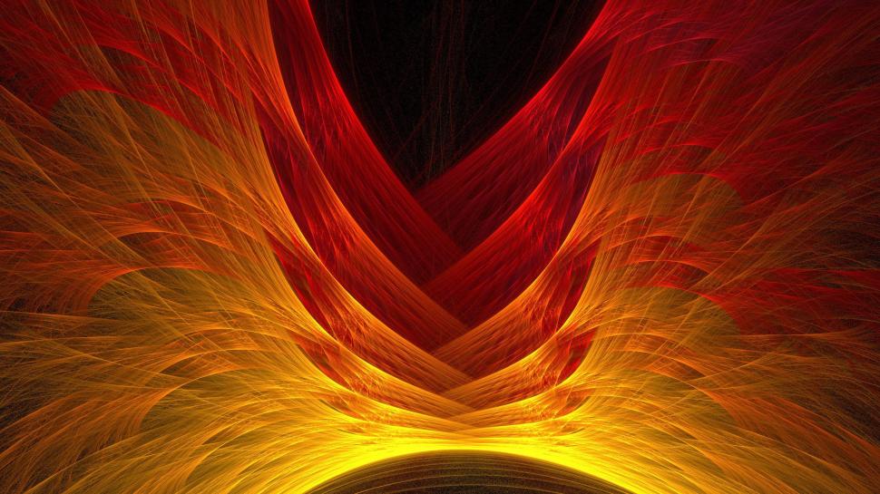 Fire Wings Wallpaper,abstract Hd Wallpaper,2560x1440 - Fractal Art - HD Wallpaper 