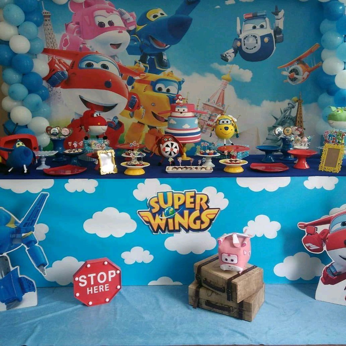 Decoração Super Wings - Decoracao Salao Super Wings - HD Wallpaper 