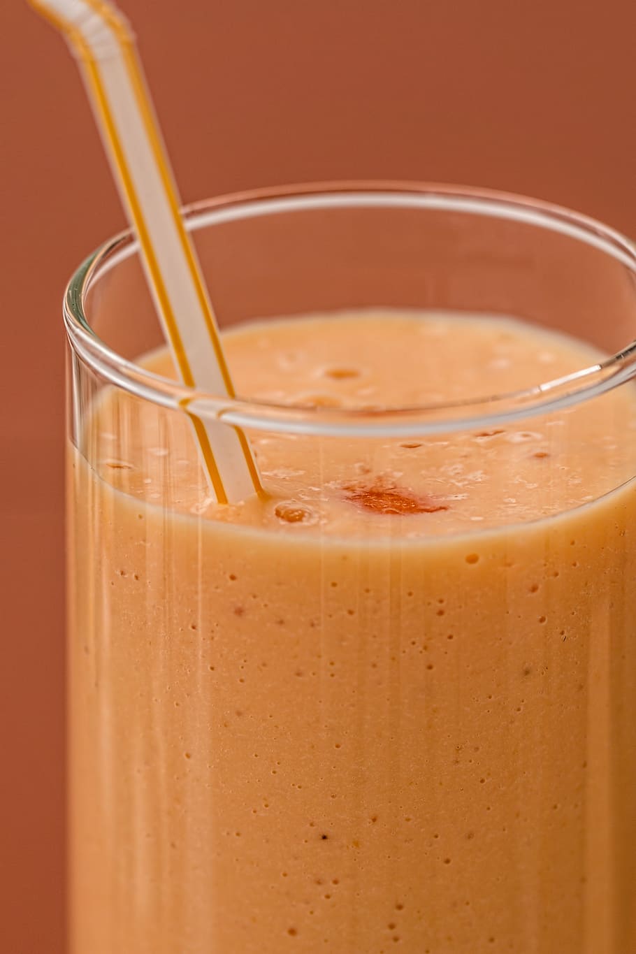 Closeup Photo Of Orange Smoothie, Milkshake, Refreshing, - Smoothie Milk Increase Height - HD Wallpaper 