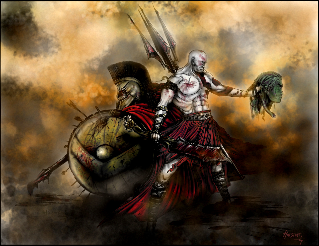Sparta Wallpaper, Download Photo - War Ghost Of Sparta - HD Wallpaper 