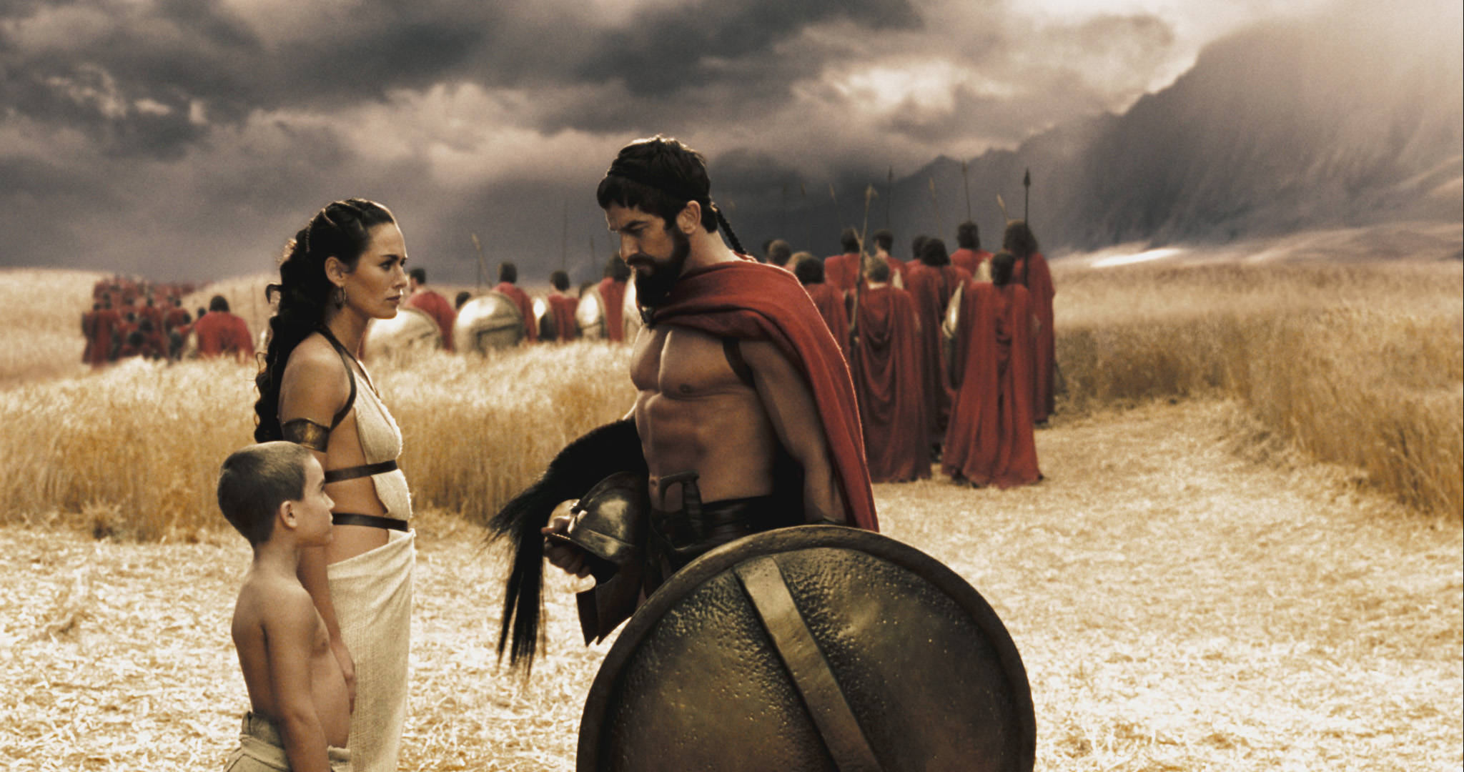 300 Wallpaper - King Leonidas And Family - HD Wallpaper 