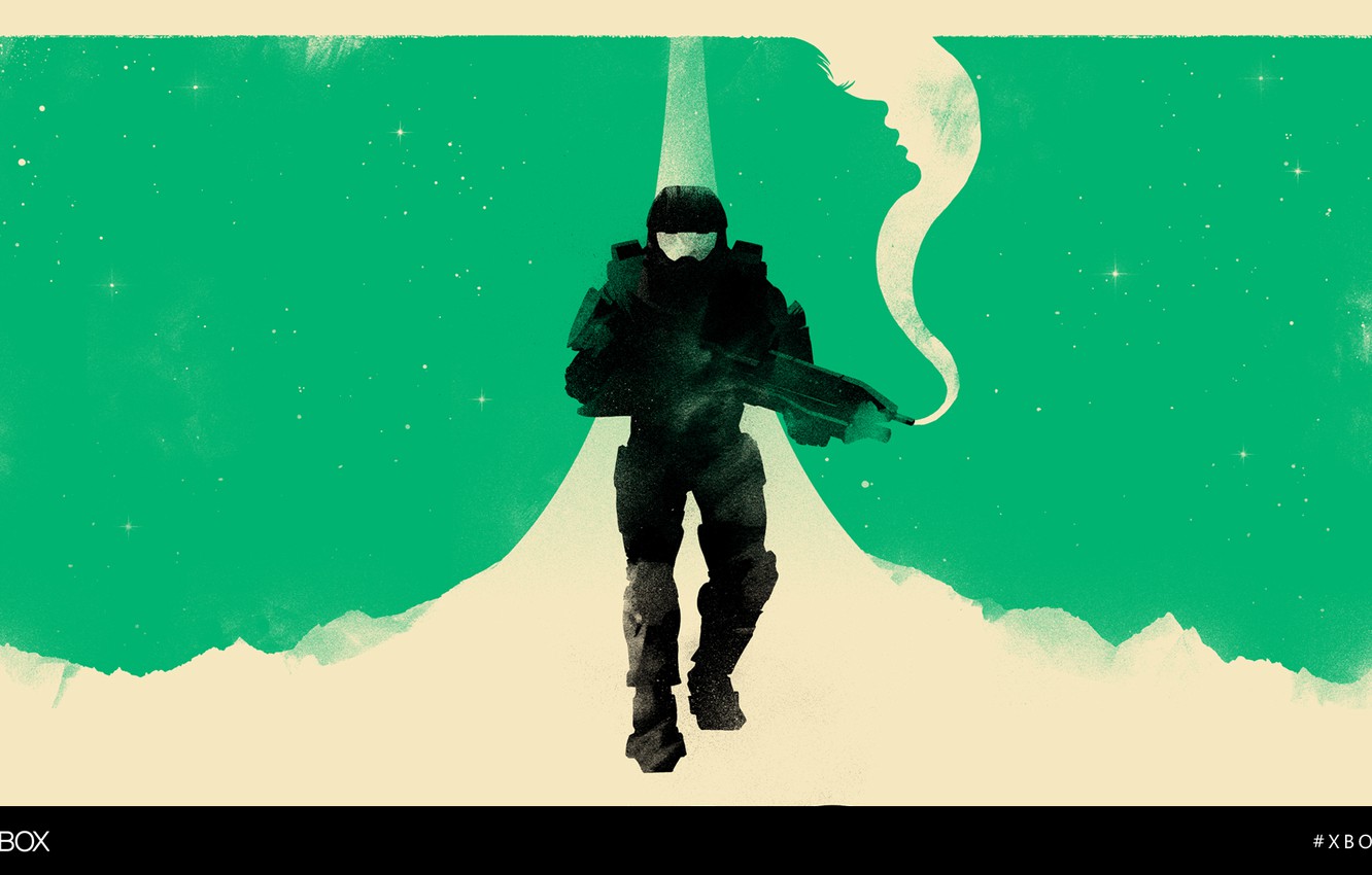 Photo Wallpaper Halo, The Master Chief, Xboxart, Ian - Halo - HD Wallpaper 