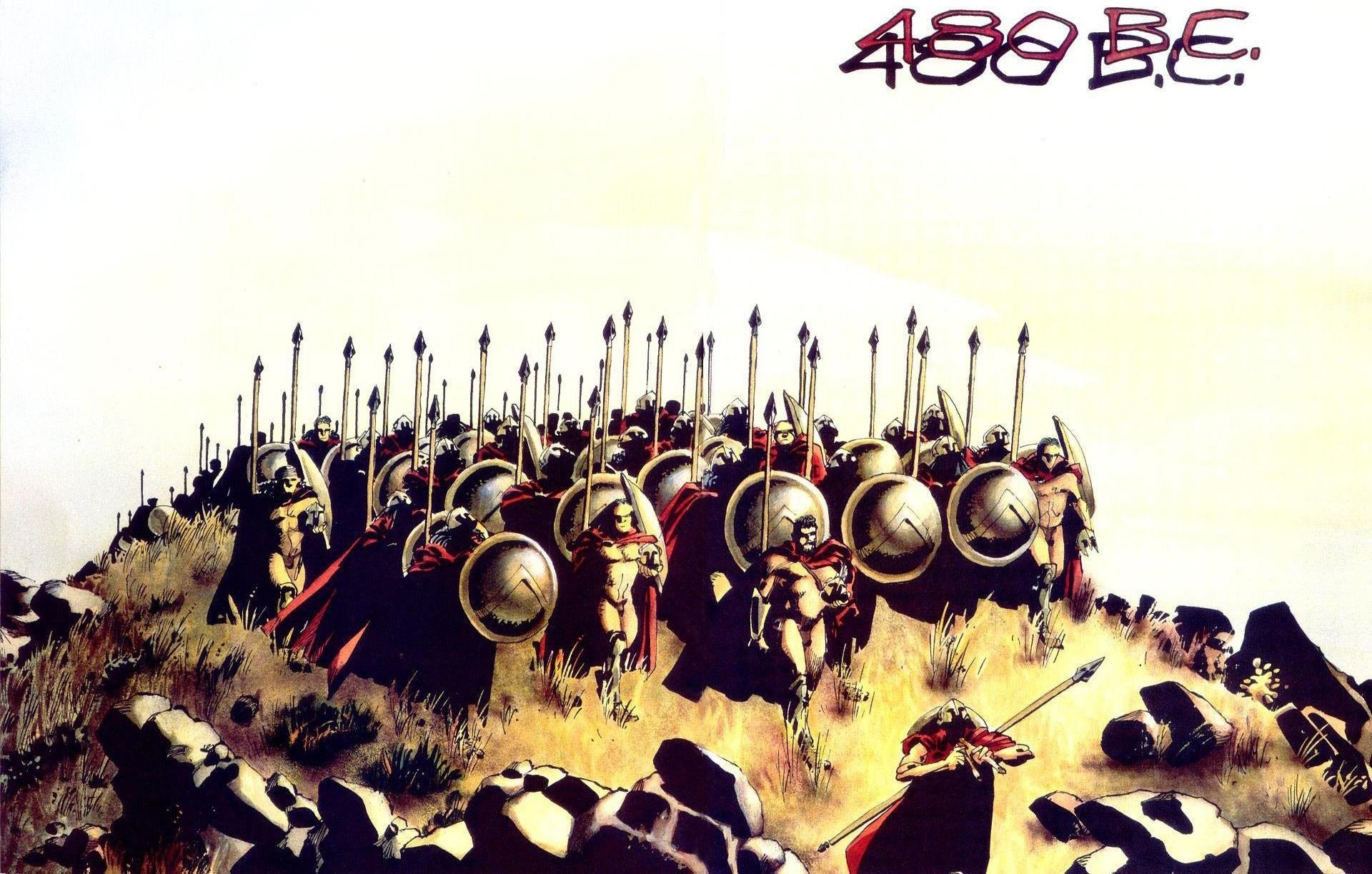300 Movie Spartans Warrior Â - 300 Spartans Frank Miller - HD Wallpaper 