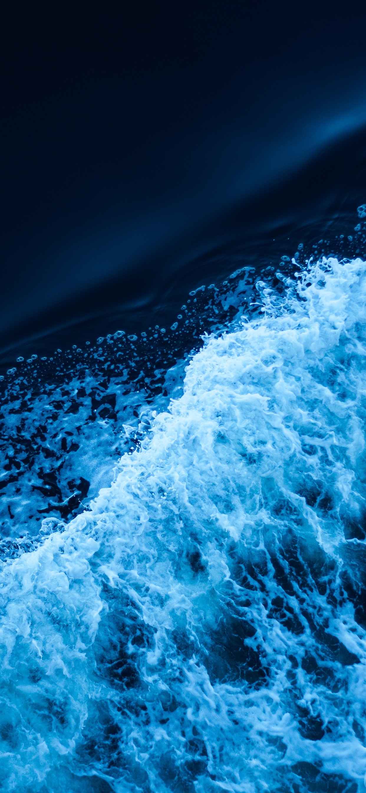 Ocean Wave Wallpaper Amoled - HD Wallpaper 