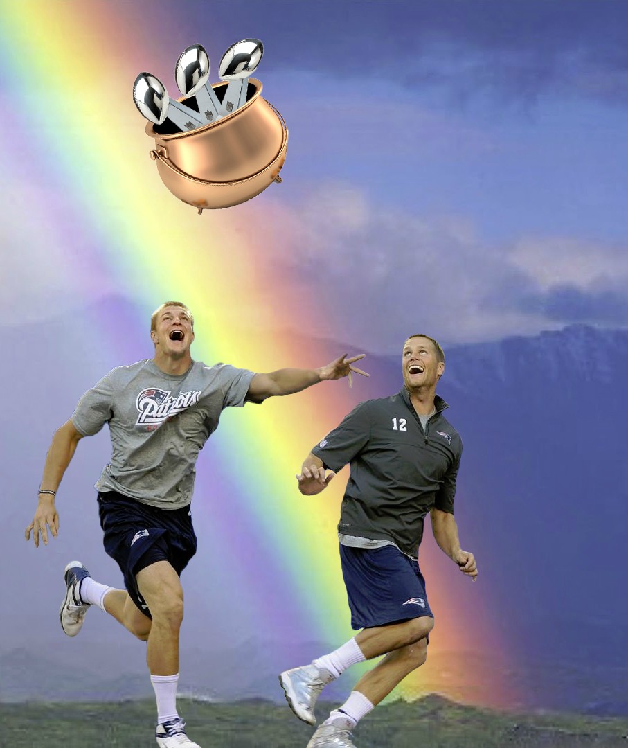 Gronk And Brady Funny - HD Wallpaper 