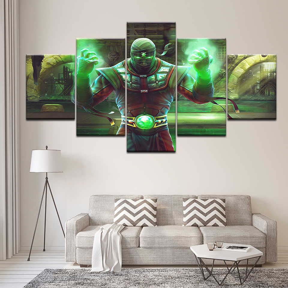 Canvas Painting Ermac Mortal Kombat 9 Moves 5 Pieces - Rainbow Six Siege Wallpaper Decor - HD Wallpaper 