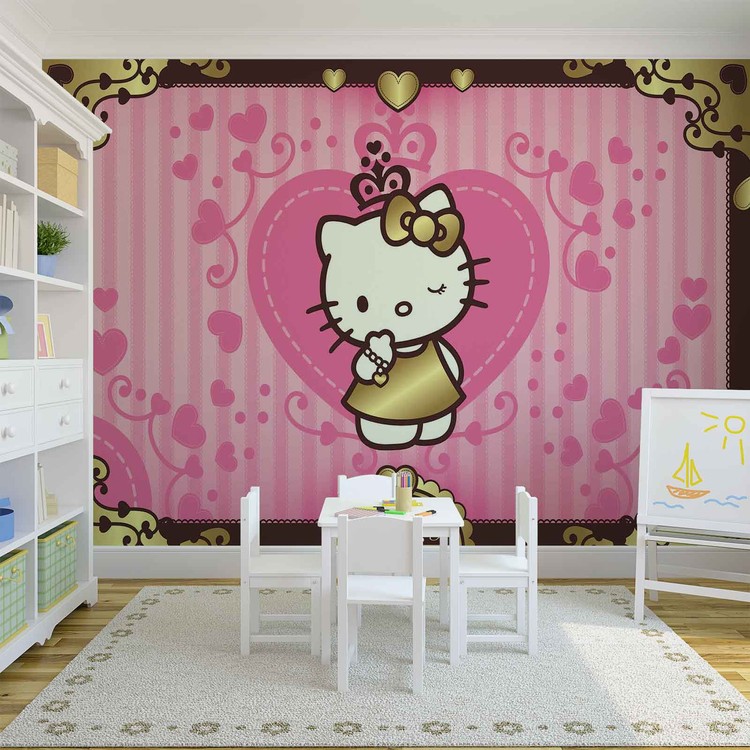 Hello Kitty Wallpaper Mural - Lilo And Stitch Mural - HD Wallpaper 