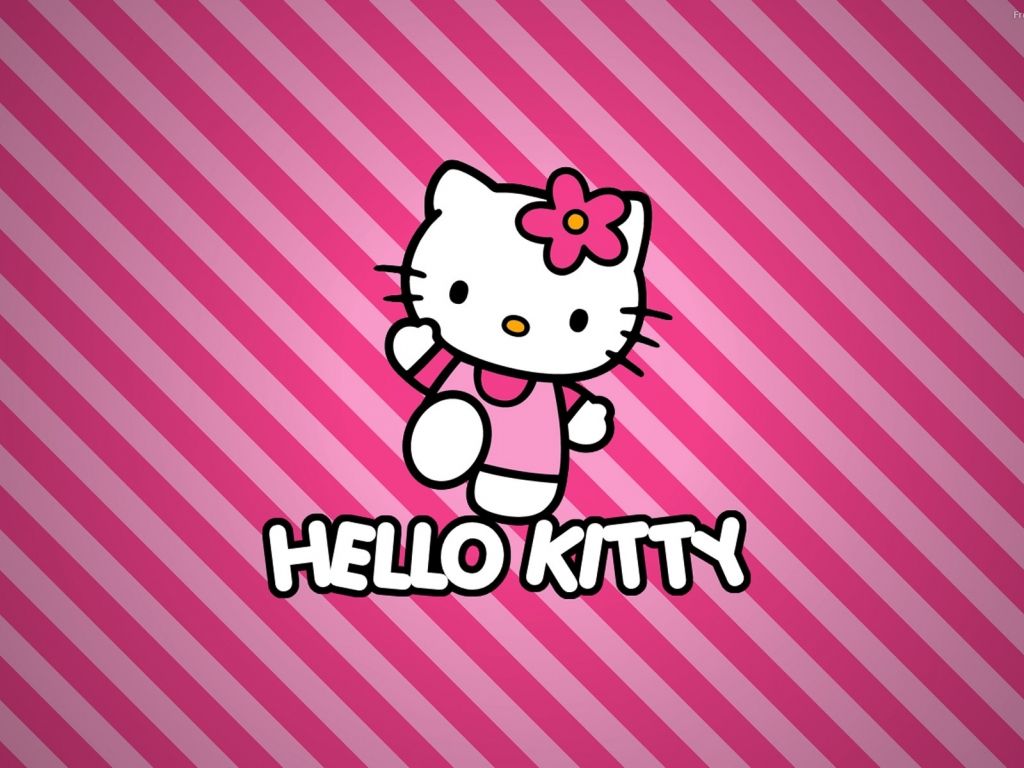 Hello Kitty Wallpaper Pink And Black Love - HD Wallpaper 