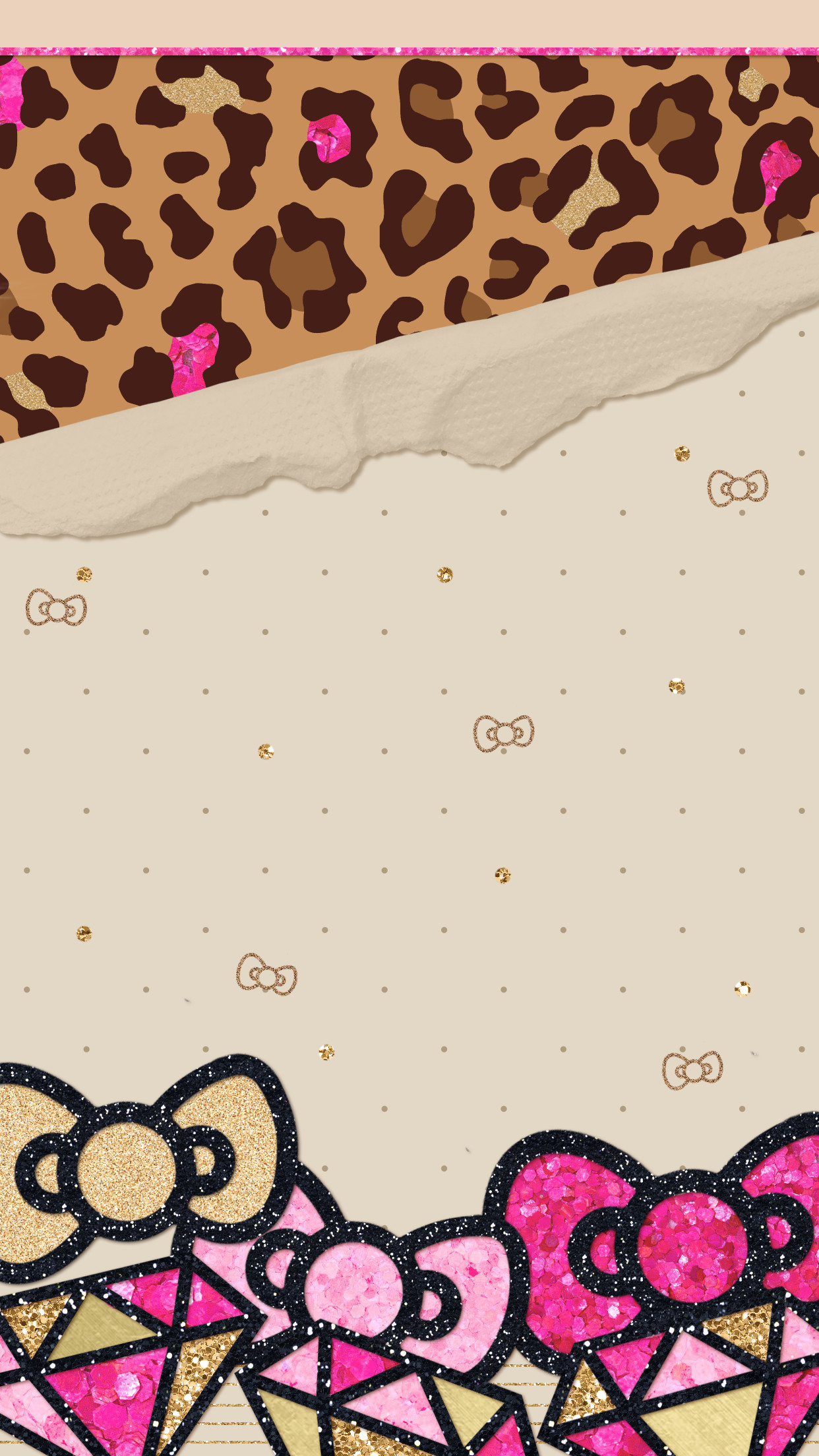 Kitty Wallpaper, Animal Prints, Hello Kitty, Iphone - Polka Dot - HD Wallpaper 