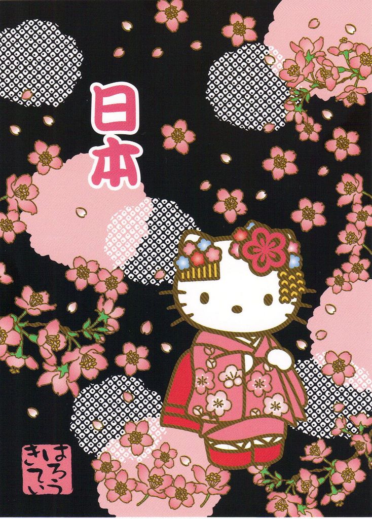 Hello Kitty Cherry Blossom - HD Wallpaper 