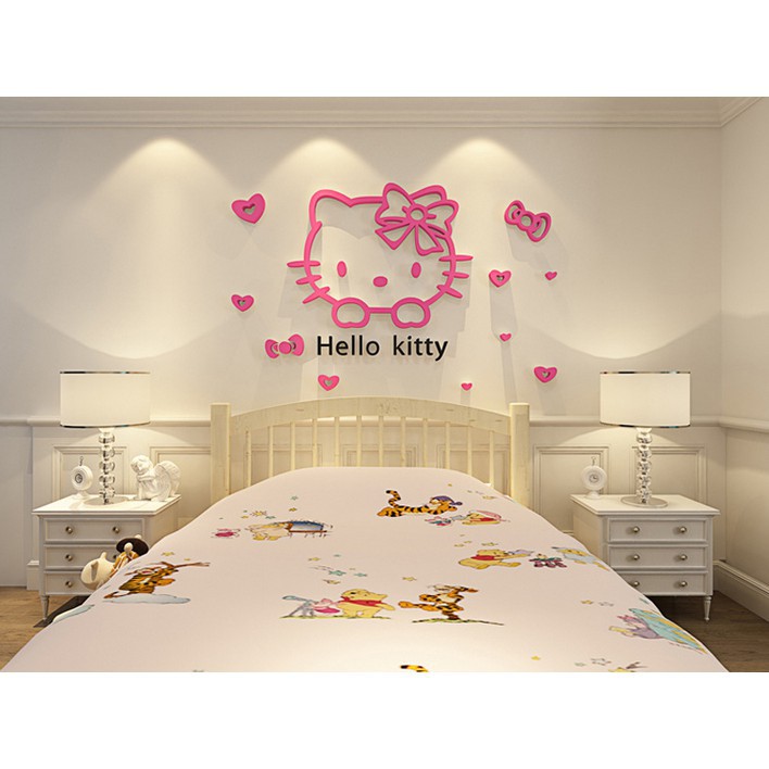 Wall Painting Hello Kitty - HD Wallpaper 