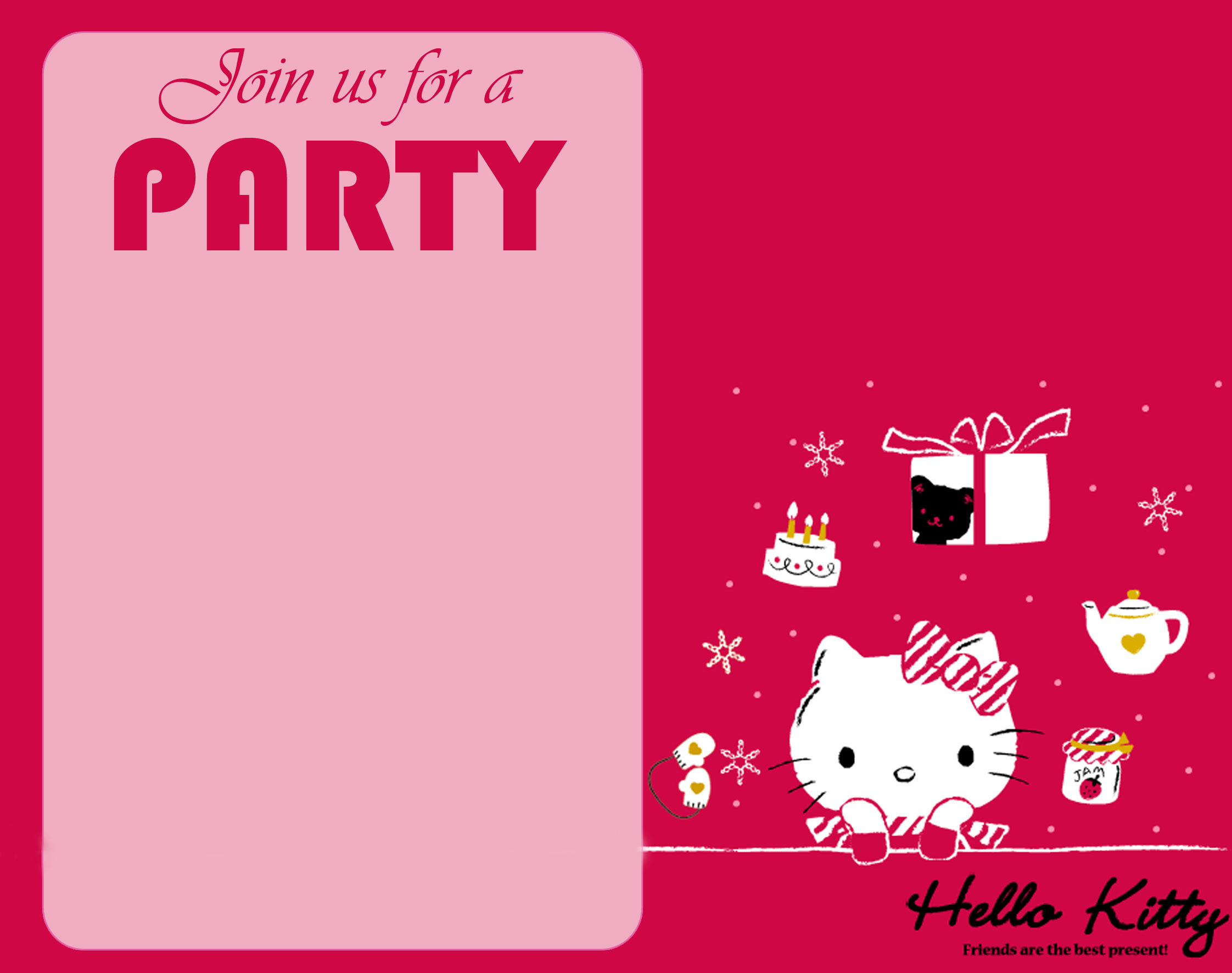Invitation Card Design Hello Kitty - HD Wallpaper 