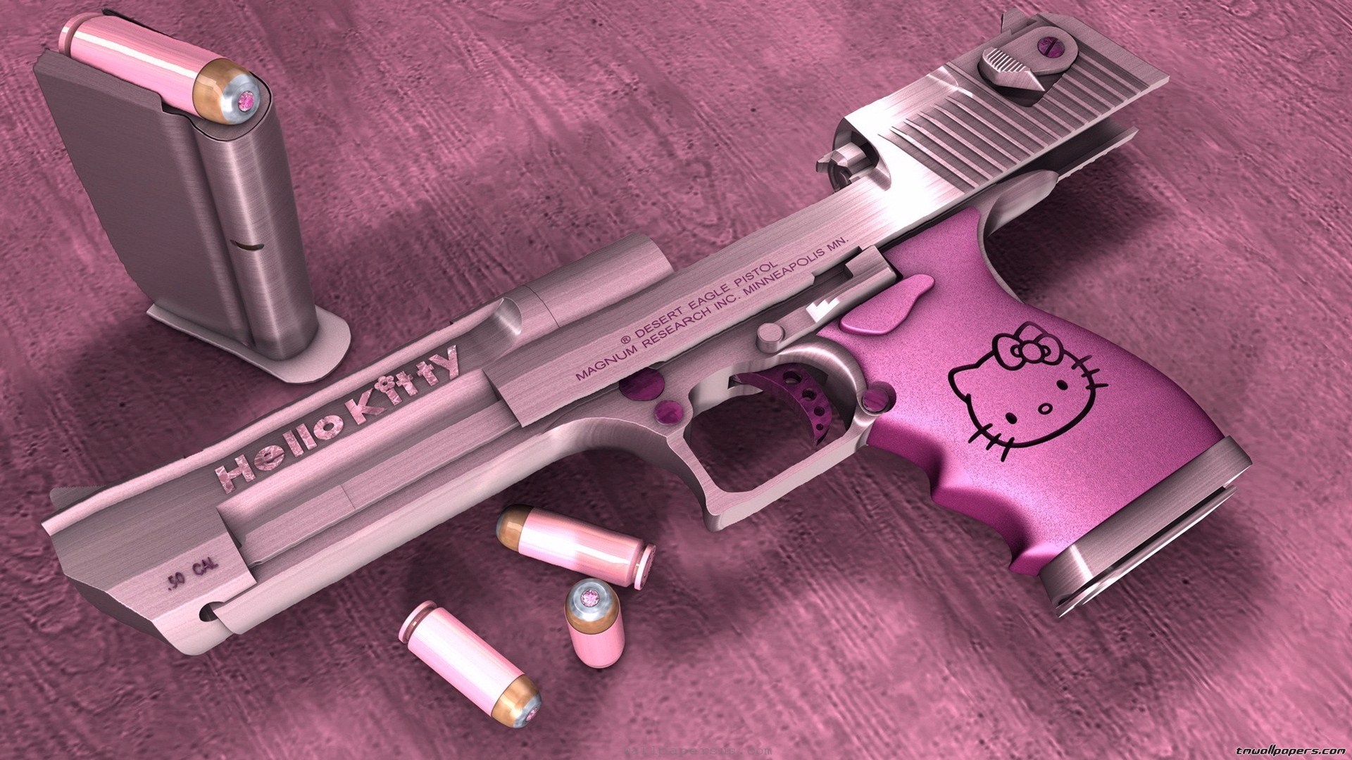 Hello Kitty Gun - HD Wallpaper 