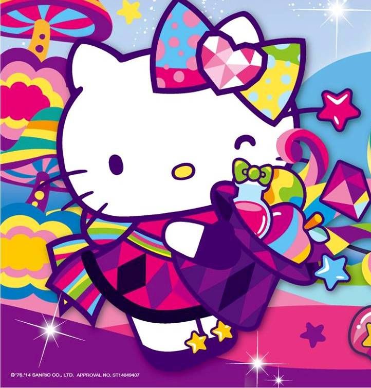 Rainbow Hello Kitty Wallpaper - Hello Kitty - HD Wallpaper 