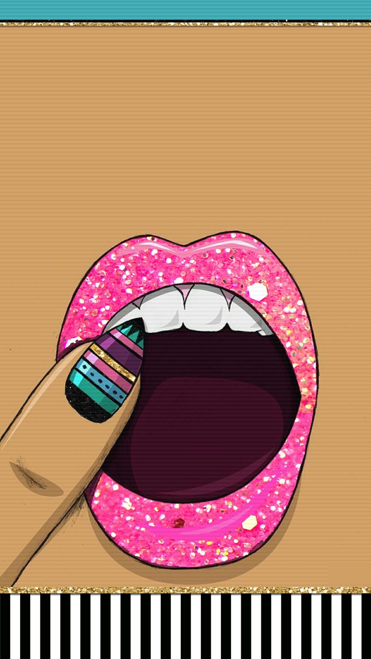 Dope Wallpapers, Iphone 3, Iphone Wallpaper, Hot Lips, - Dope Nude Cartoon Art - HD Wallpaper 