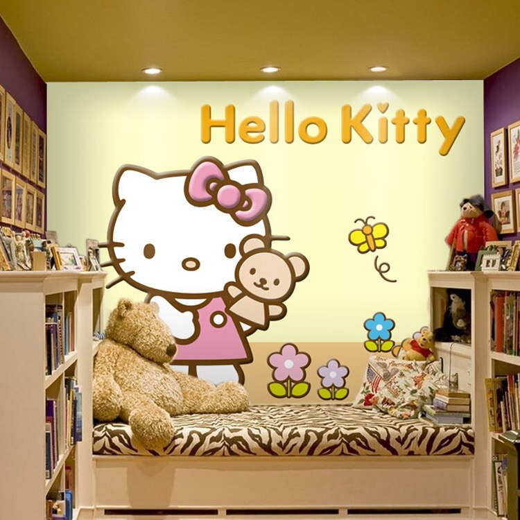Cute Hello Kitty Background - HD Wallpaper 