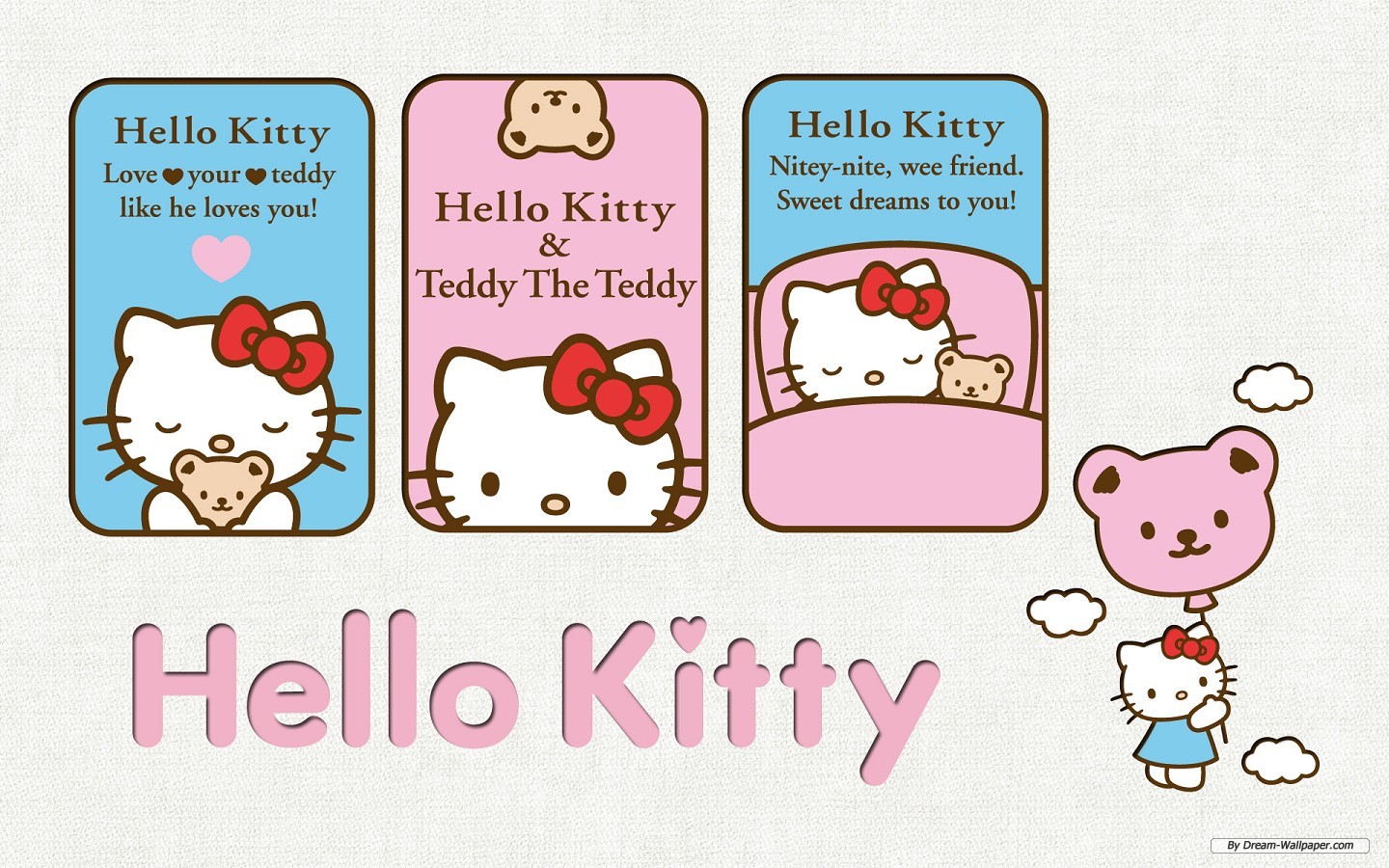 Free Wallpaper - Hello Kitty Wallpapers With Quotes - HD Wallpaper 