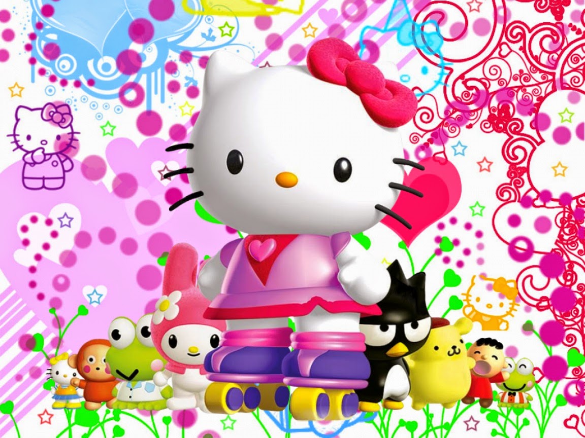Hello Kitty Wallpaper Free - Hello Kitty 3d Background - HD Wallpaper 