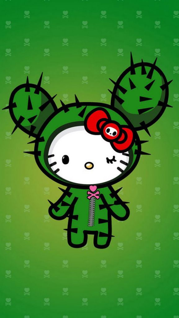 Hello Kitty Cactus - HD Wallpaper 