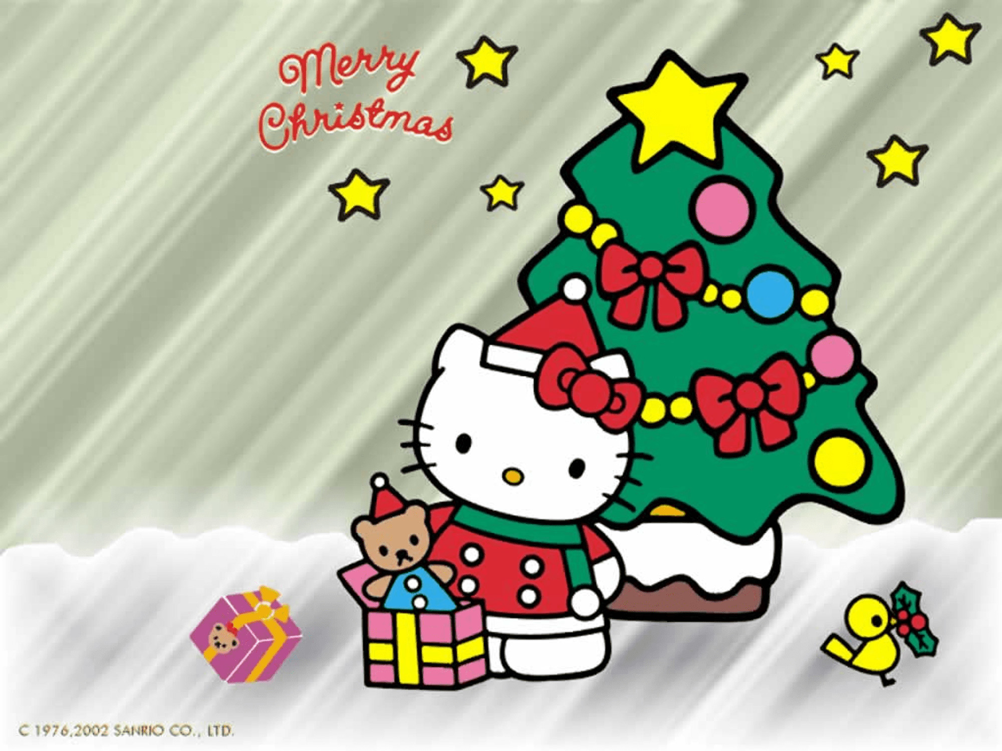 Christmas Hello Kitty Wallpaper 
 Data-src /w/full/d/1/2/454979 - Hello Kitty Christmas Tags - HD Wallpaper 