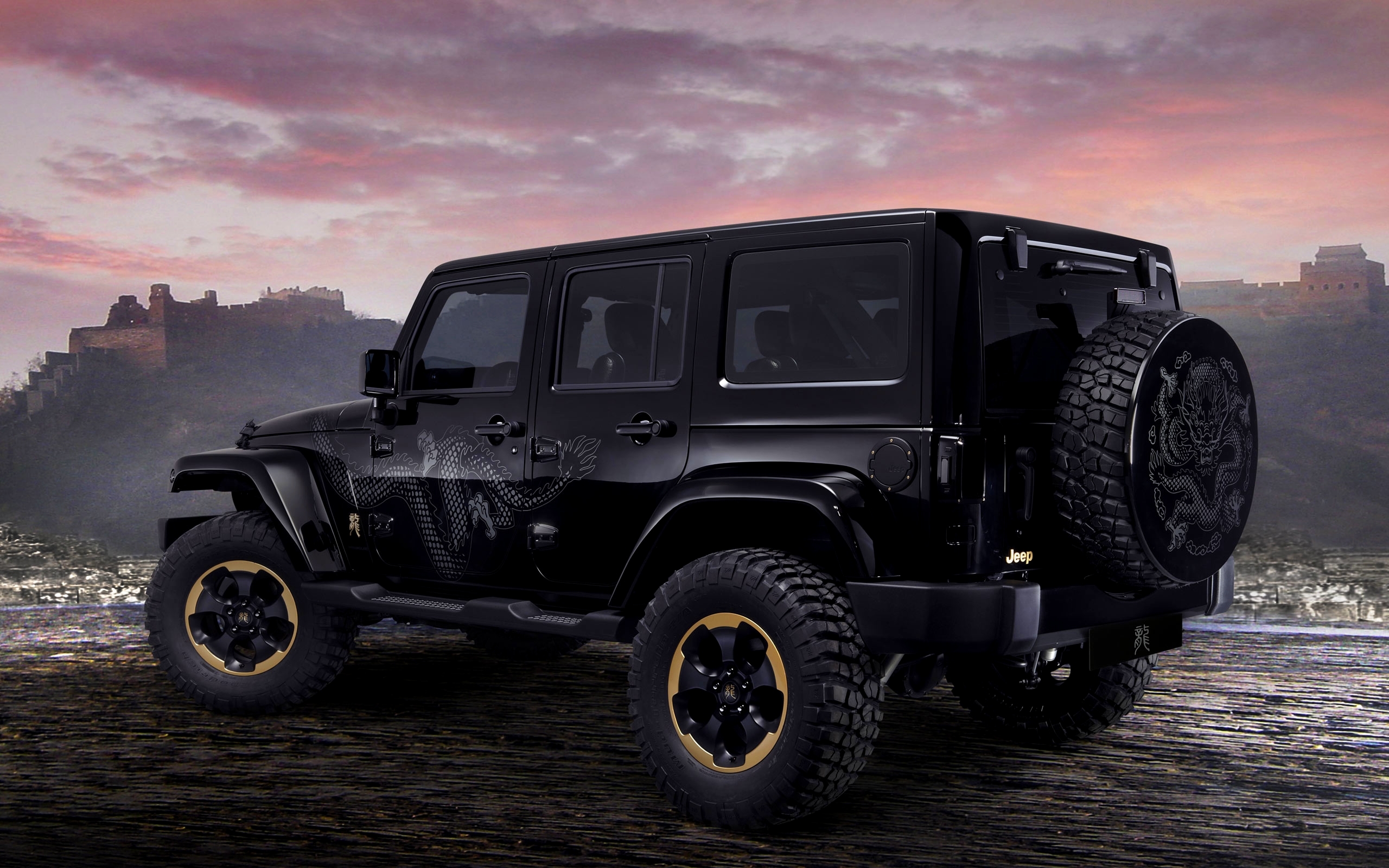 Jeep Wrangler Noir Voiture Véhicule Jeep Jeep Wrangler - 4k Wallpaper Jeep - HD Wallpaper 