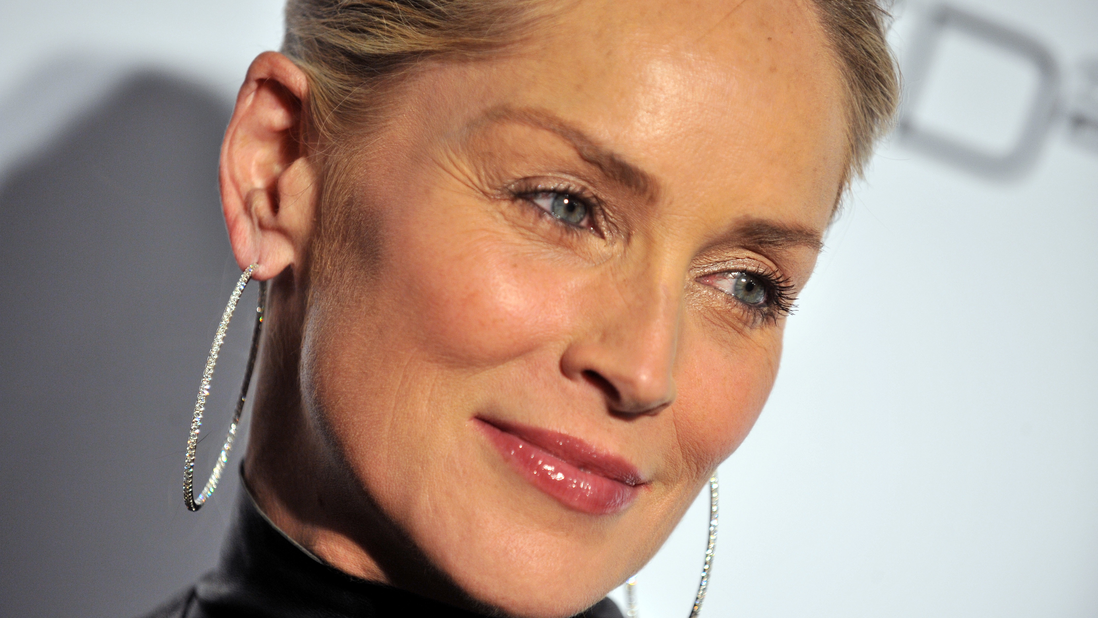 Sharon Stone Hoop Earrings - HD Wallpaper 