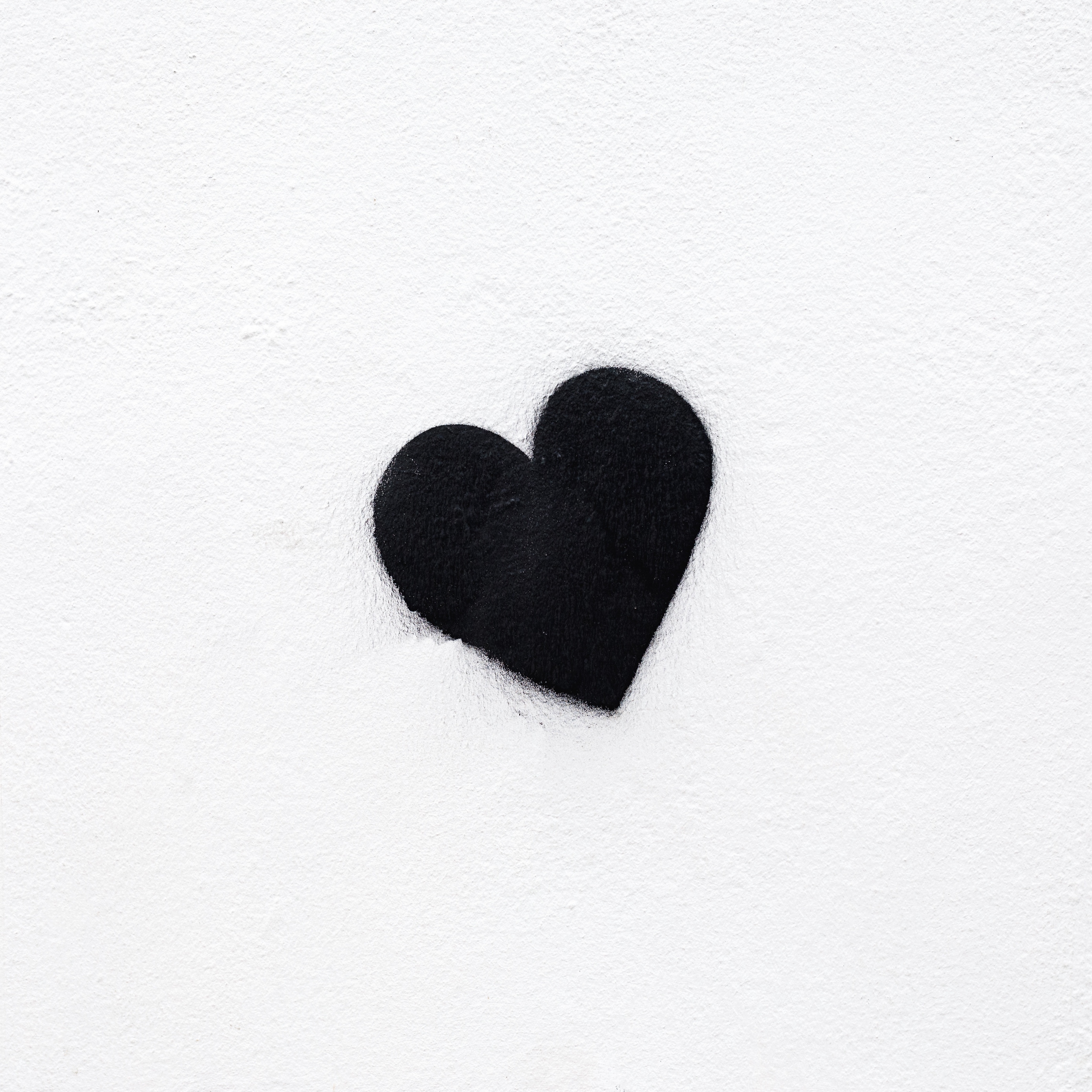 Wallpaper Heart Bw Love Black White Minimalism Heart 2780x2780 Wallpaper Teahub Io