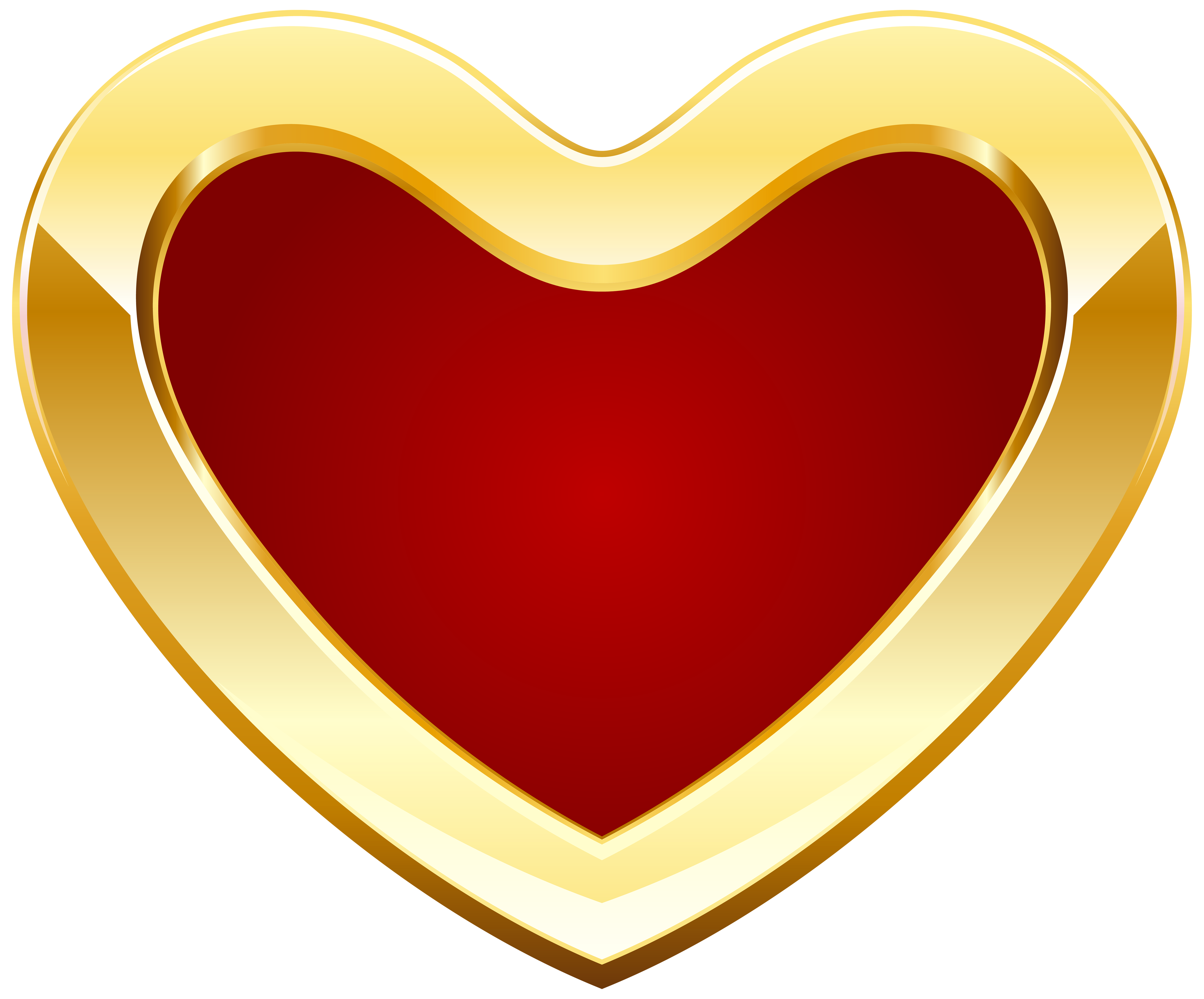 Cartoon Heart Png - Heart Shape Gold Png - HD Wallpaper 