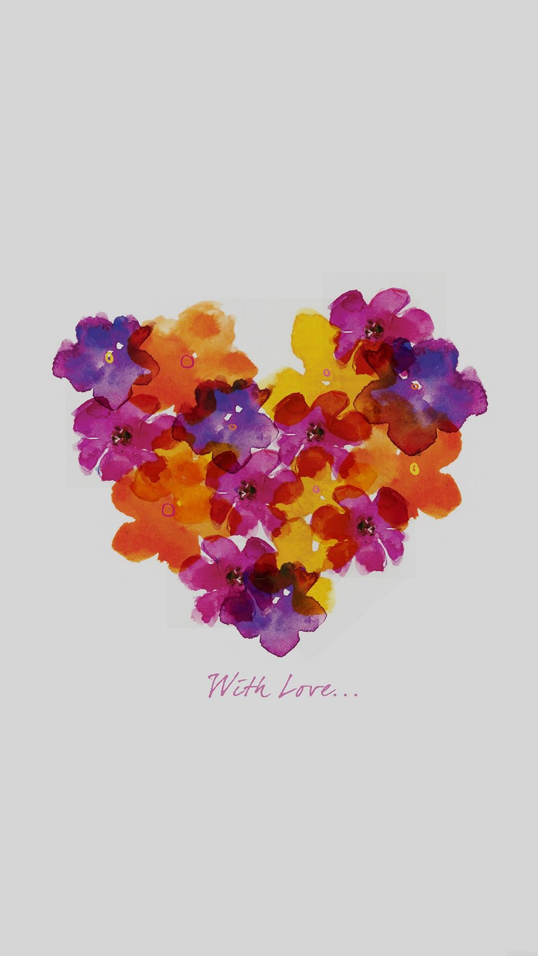 Wiki Illust Nicola Evans Flower Love Iphone 
 Data - Iphone Wallpaper Purple Flowers - HD Wallpaper 