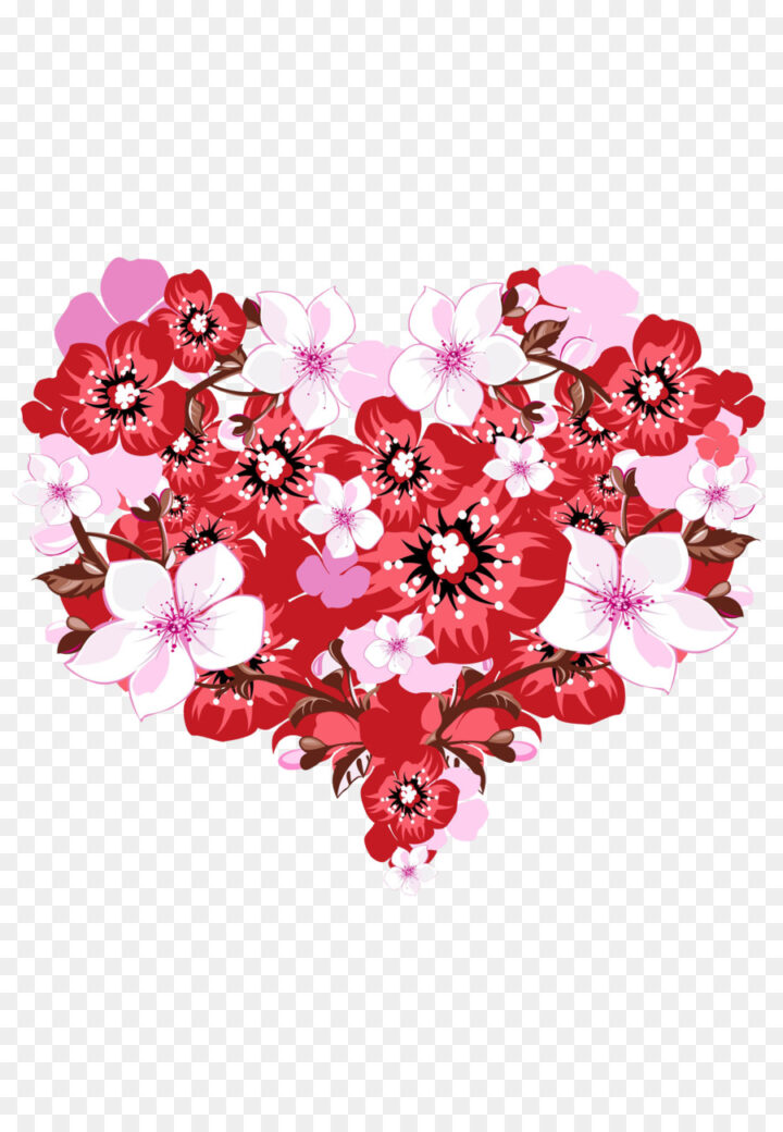 Heart Flower Desktop Wallpaper Flowers Heart - Heart - HD Wallpaper 