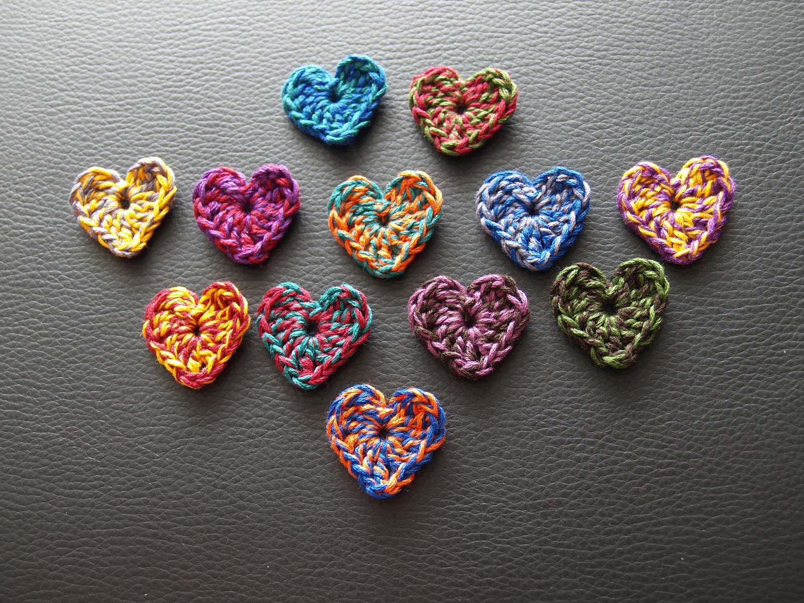 Handmade Colourful Hearts - Heart - HD Wallpaper 