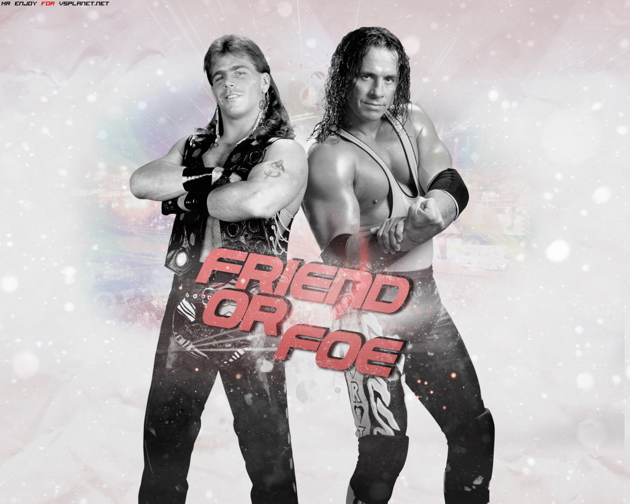 Shawn Michael Vs Bret Hart - HD Wallpaper 
