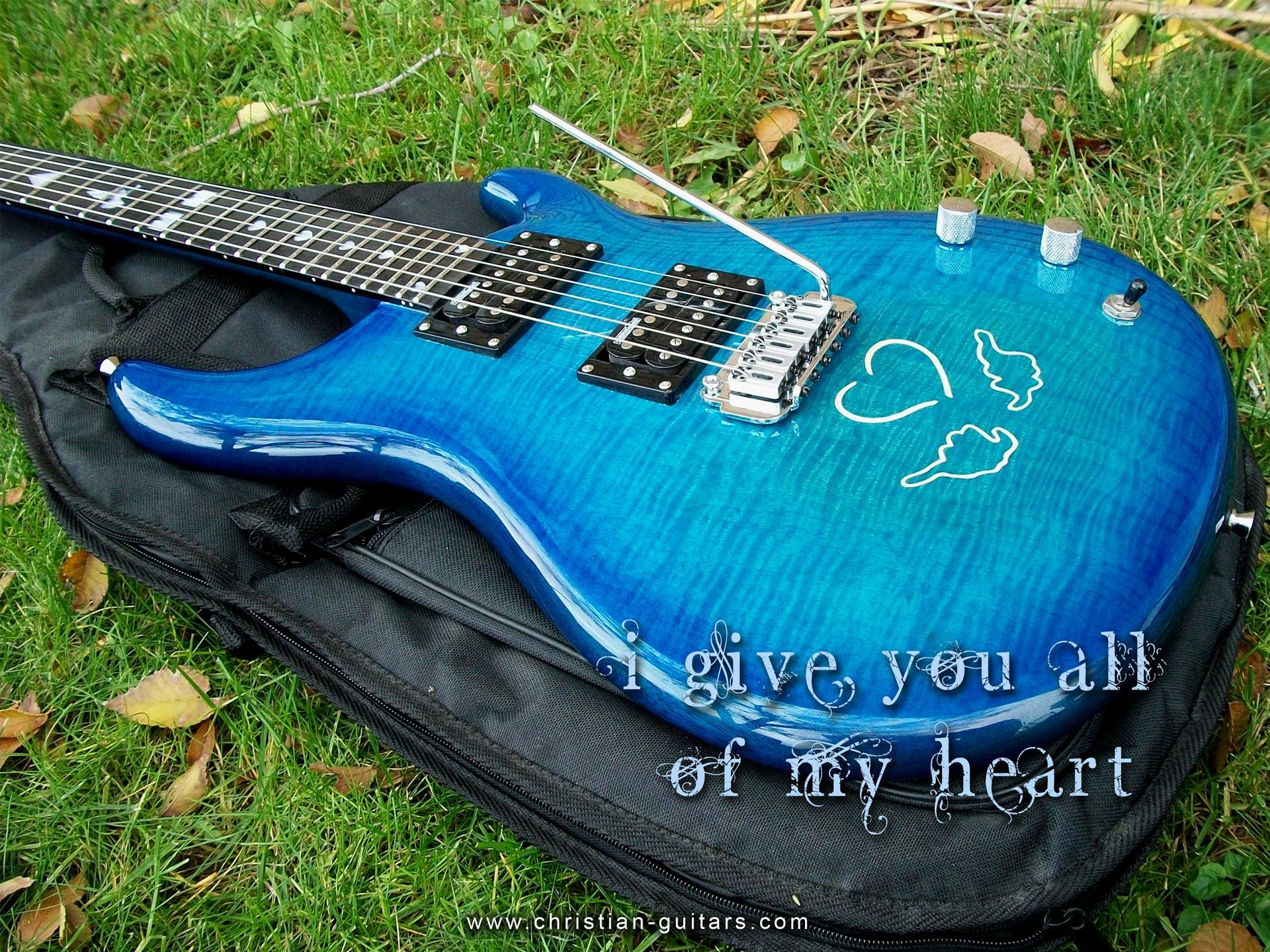 I Give You All Of My Heart Christian Wallpaper Free - Electric Guitar - HD Wallpaper 