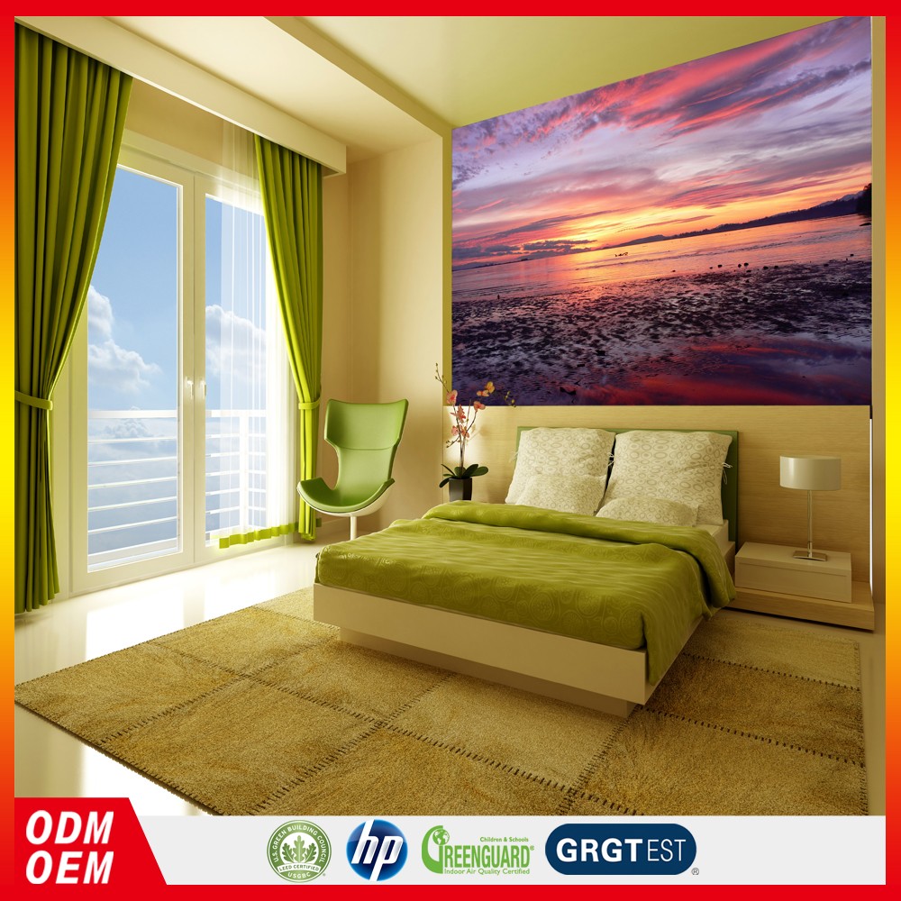 Decorative Wallpaper Sunset Scenery Coconut Beach Wallpaper - Texture Of Wall Paint - HD Wallpaper 