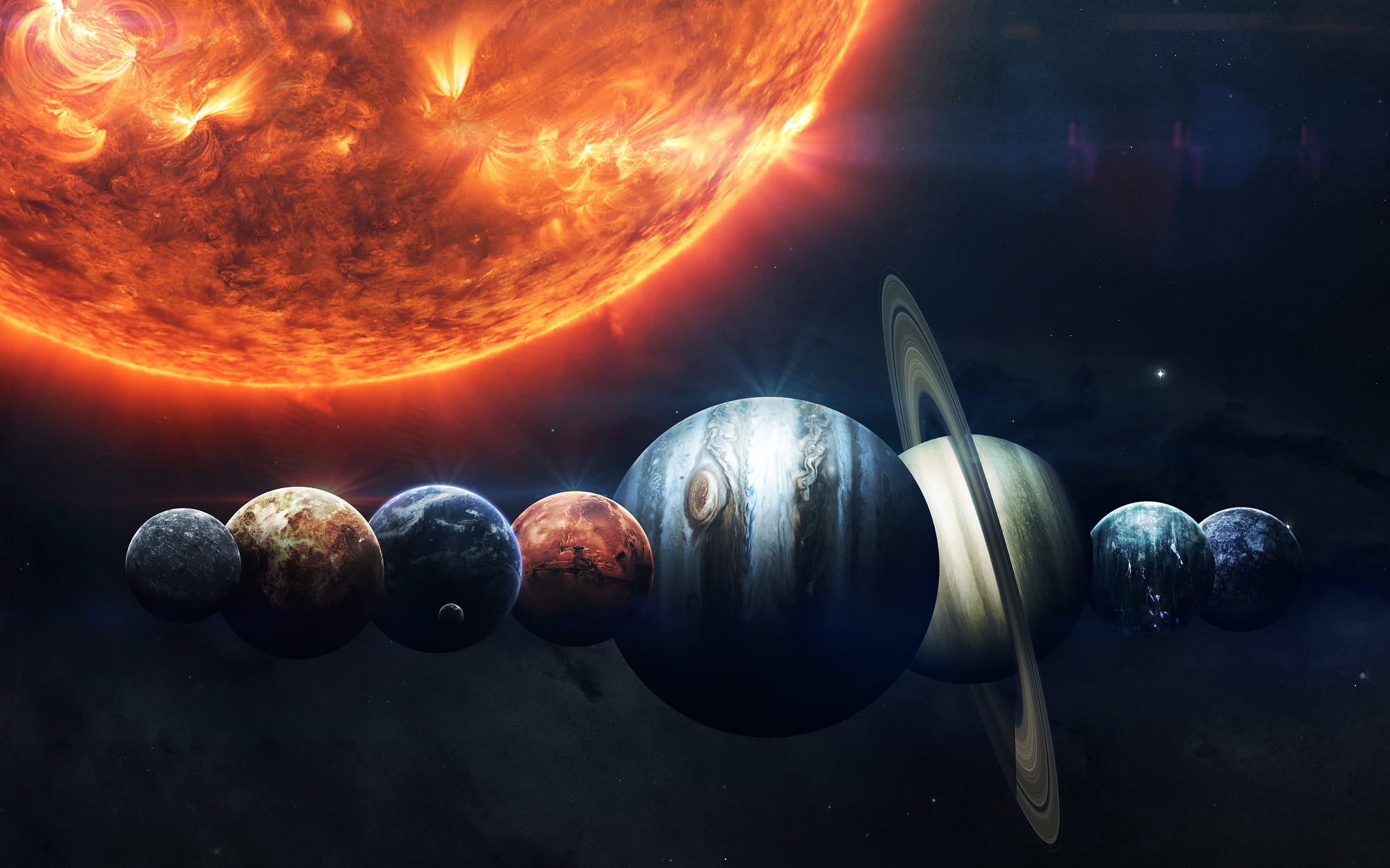Planets Hd - HD Wallpaper 