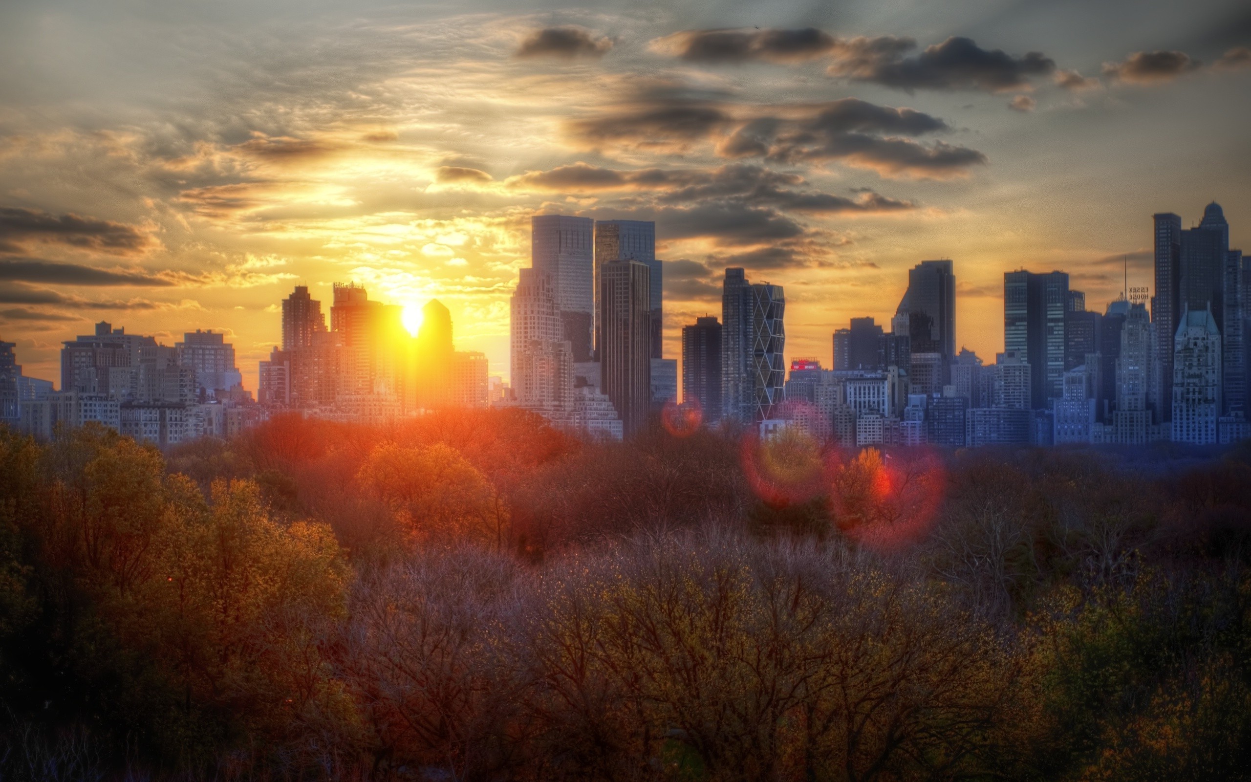 New York City Sunrise Wallpaper 4k - New York Autumn Wallpaper Hd - HD Wallpaper 