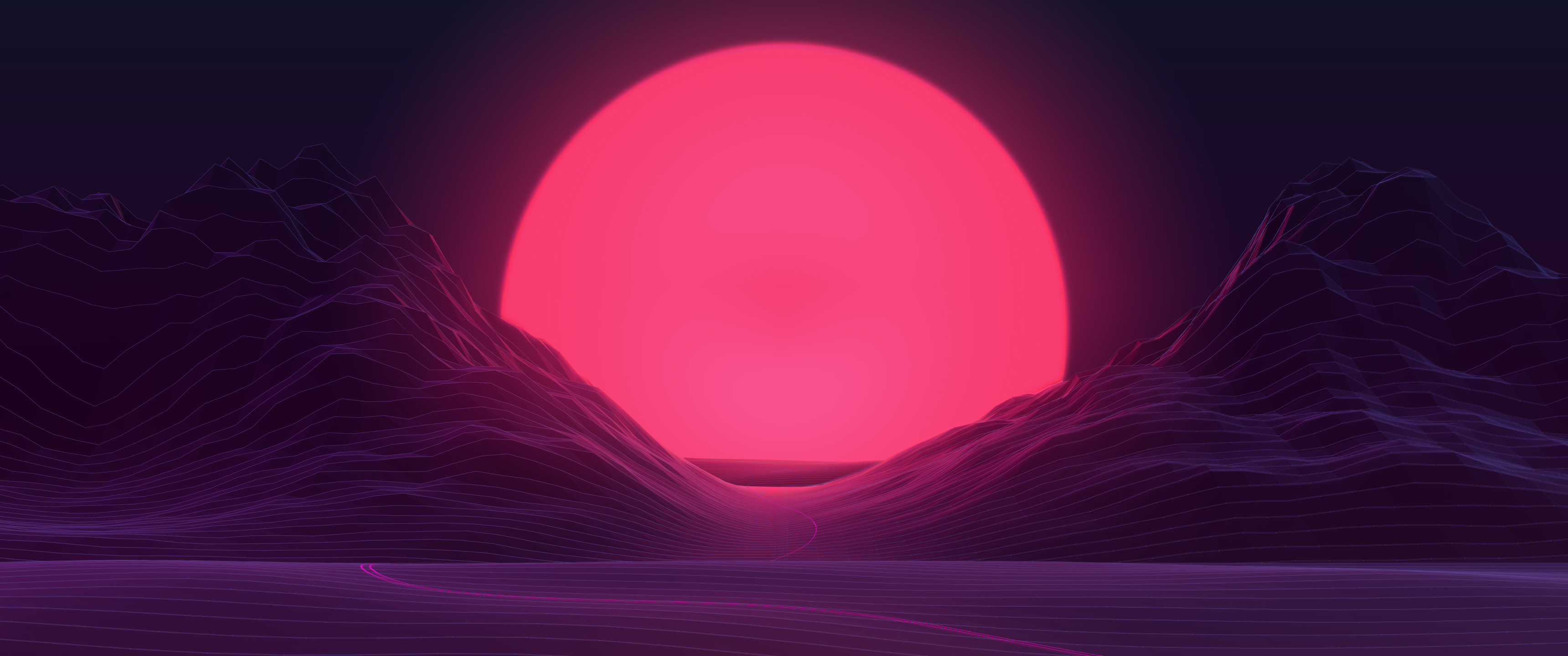 Neon Sun Wallpaper 4k - HD Wallpaper 