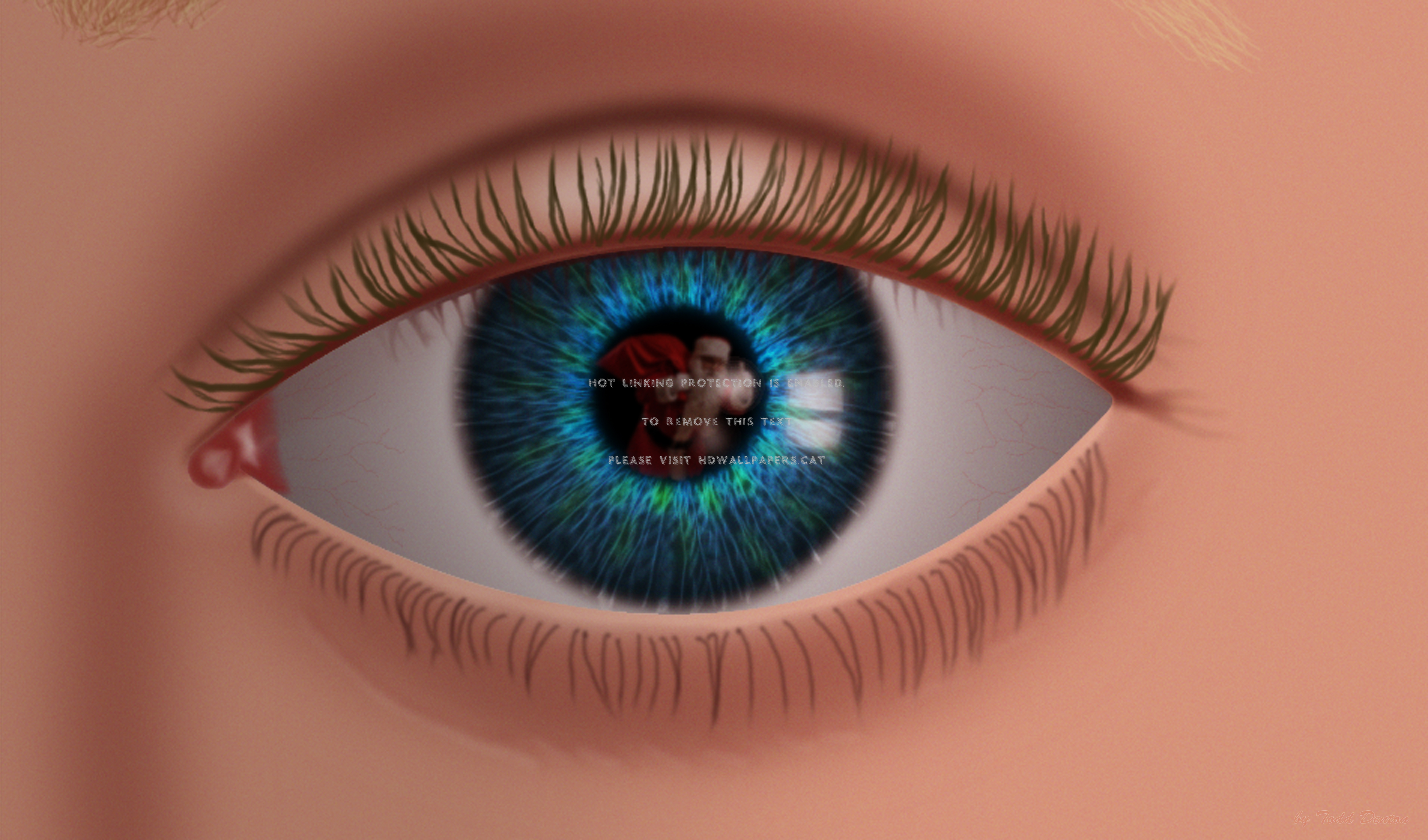 Throught The Eyes Of A Child Pc Wallpaper - Eye Shadow - HD Wallpaper 