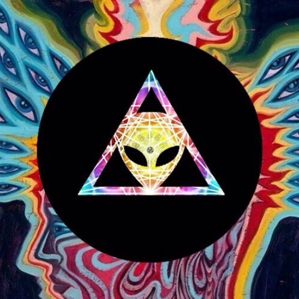Alien And Trippy Image - Alien With Third Eye Trippy - 1024x1024
