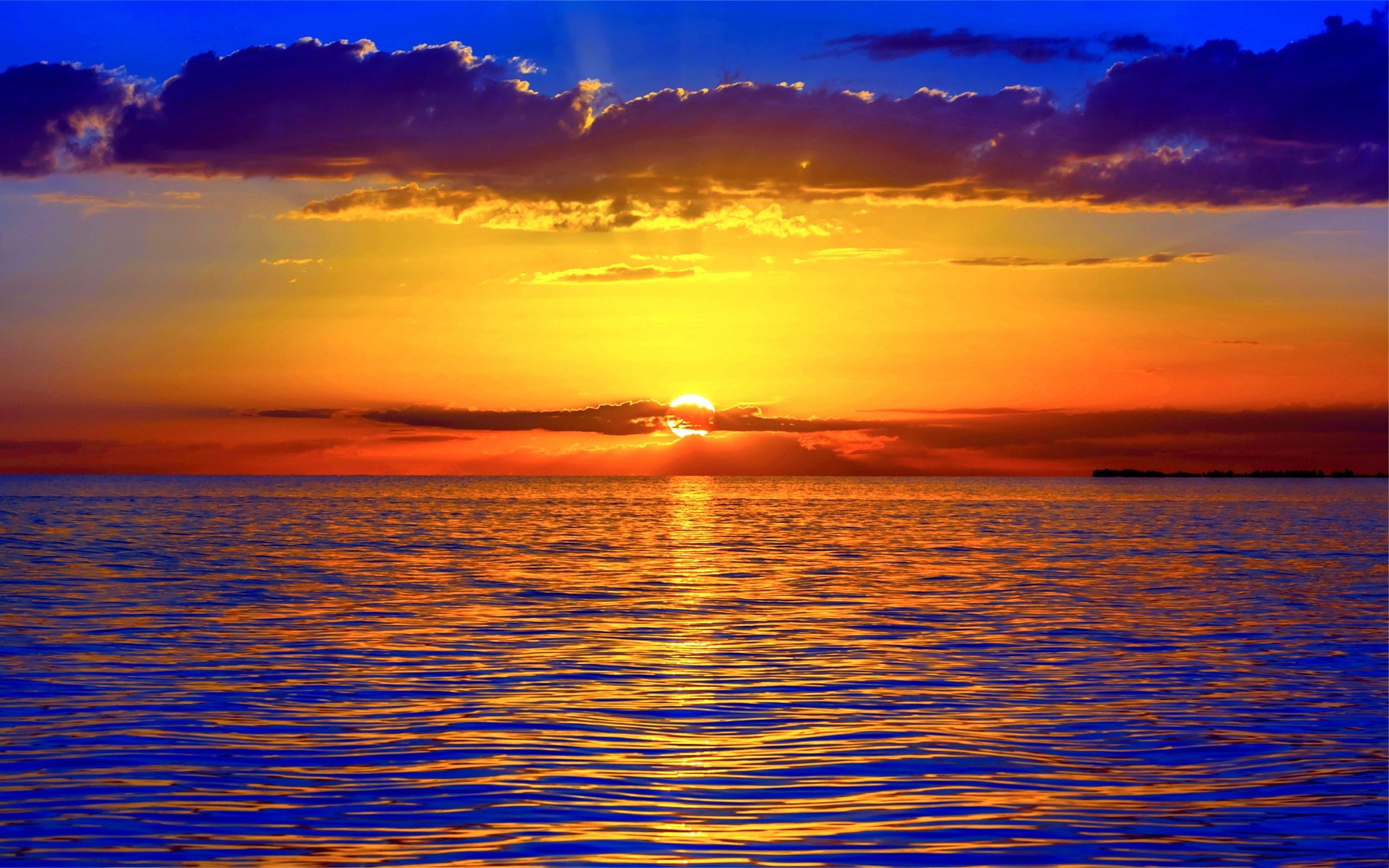 Ultra Hd Ocean Sunset Wallpapers - HD Wallpaper 