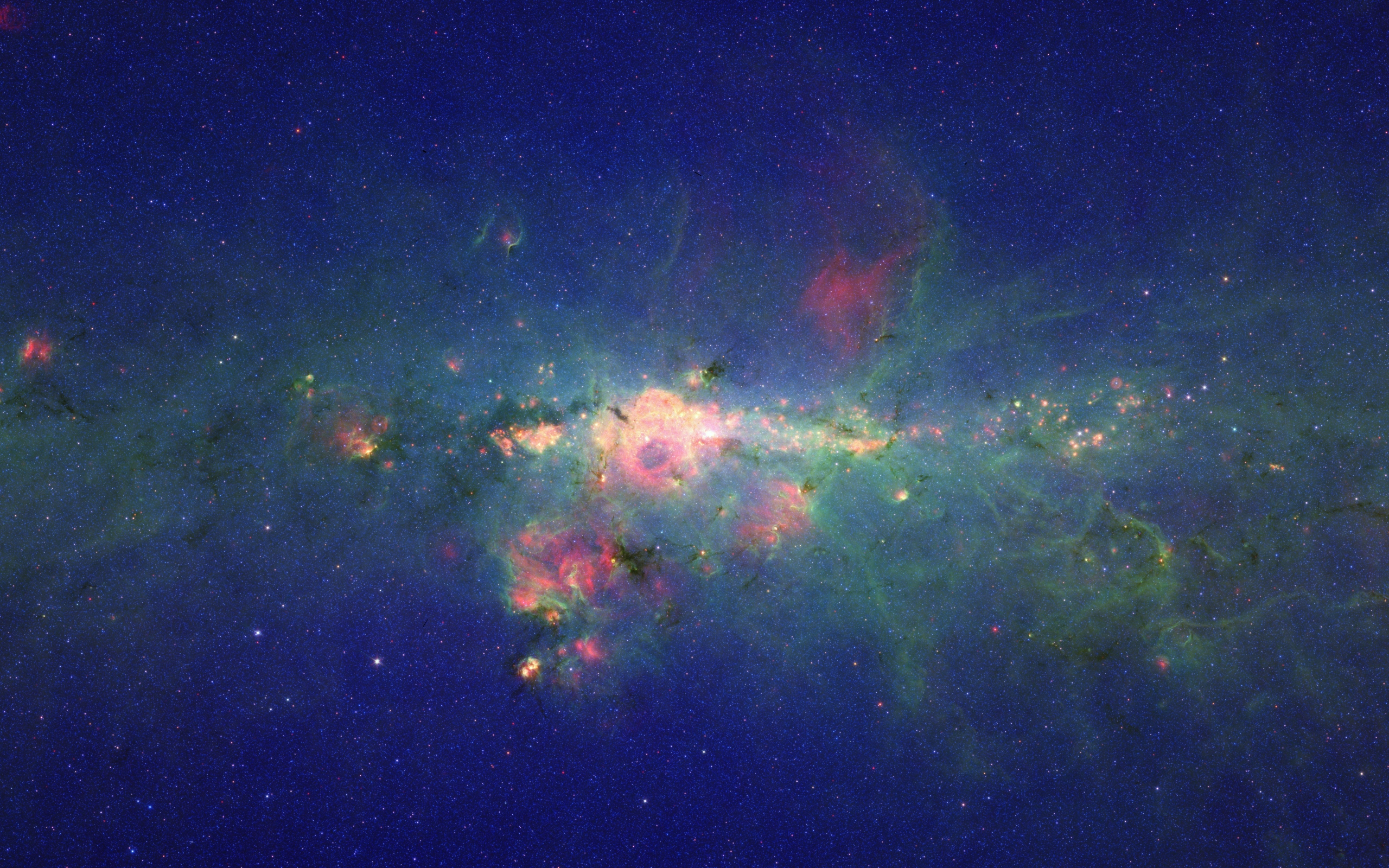 Milky Way In Infrared - HD Wallpaper 