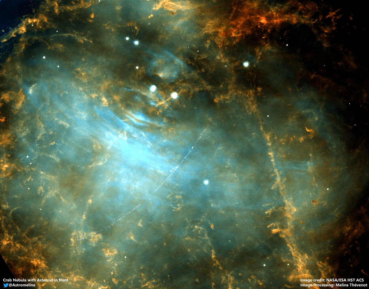 Crab Nebula Asteroid - HD Wallpaper 