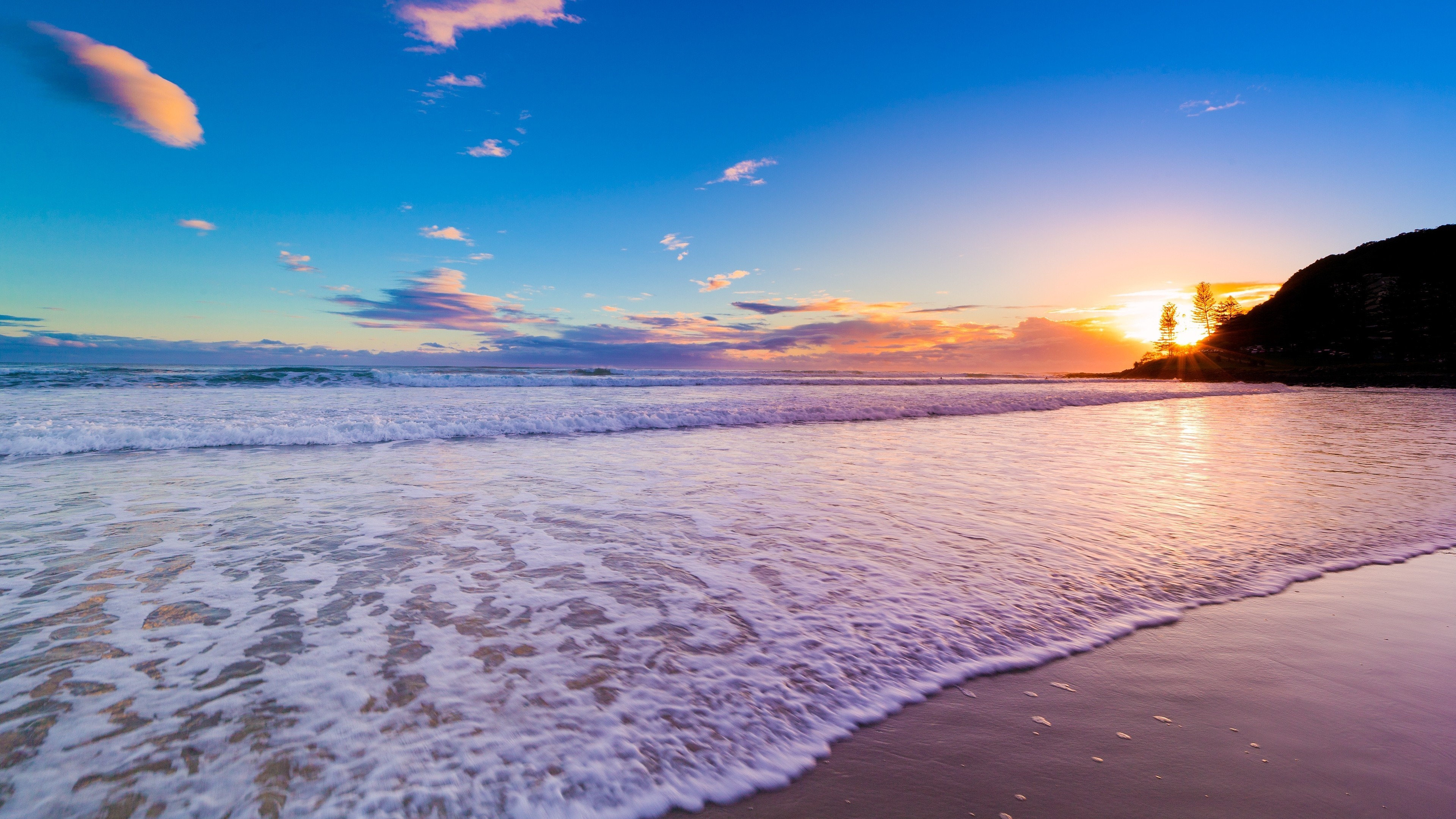 Sunrise Beach Wallpapers Wallpaper 
 Data Src Beach - Sunrise Wallpaper Desktop - HD Wallpaper 