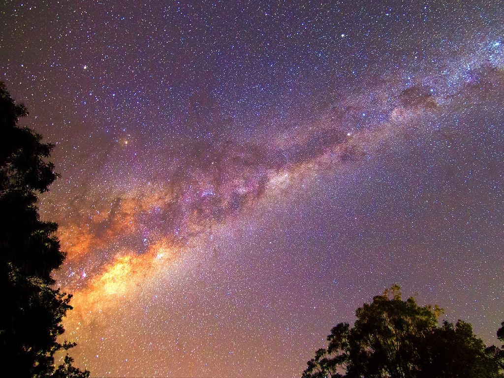 Purple Nebula - HD Wallpaper 