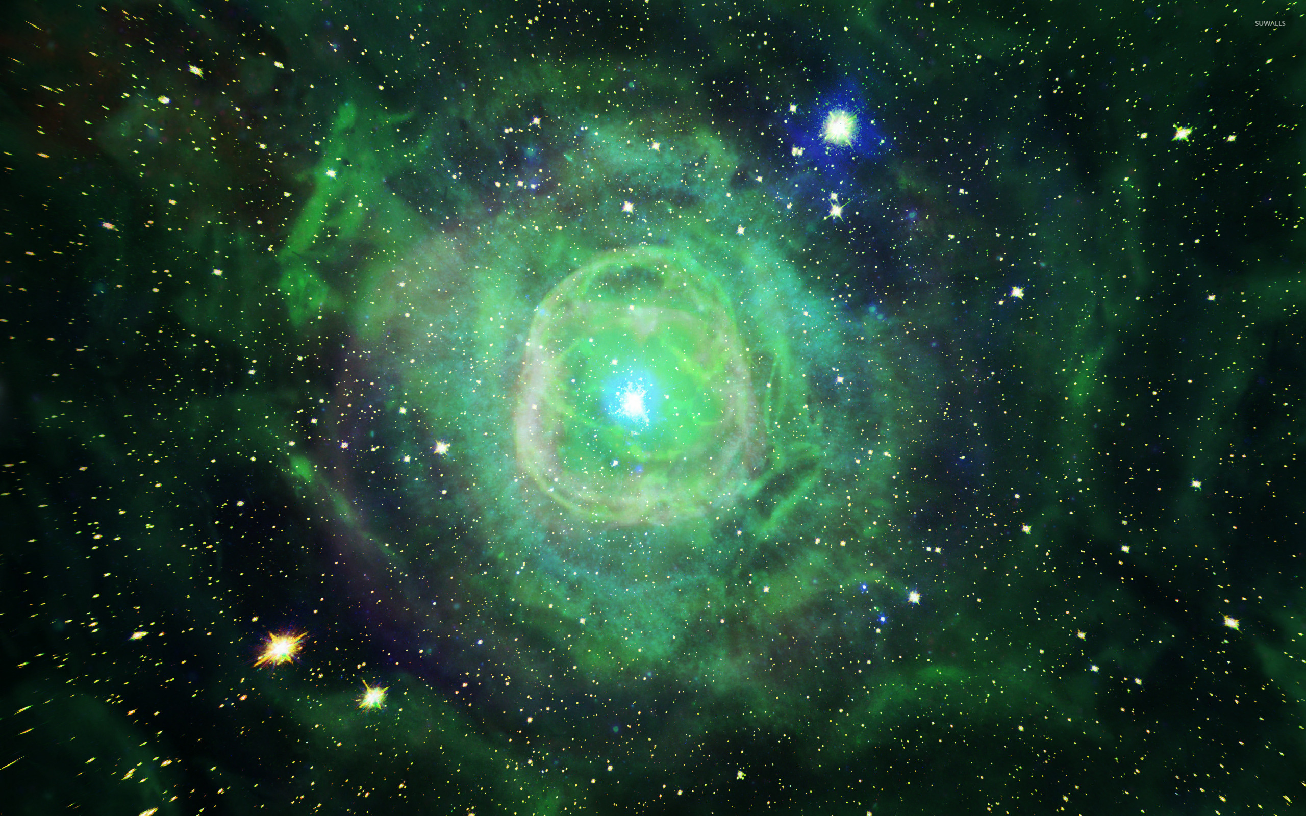 Nebula Eagle Green Hd - HD Wallpaper 