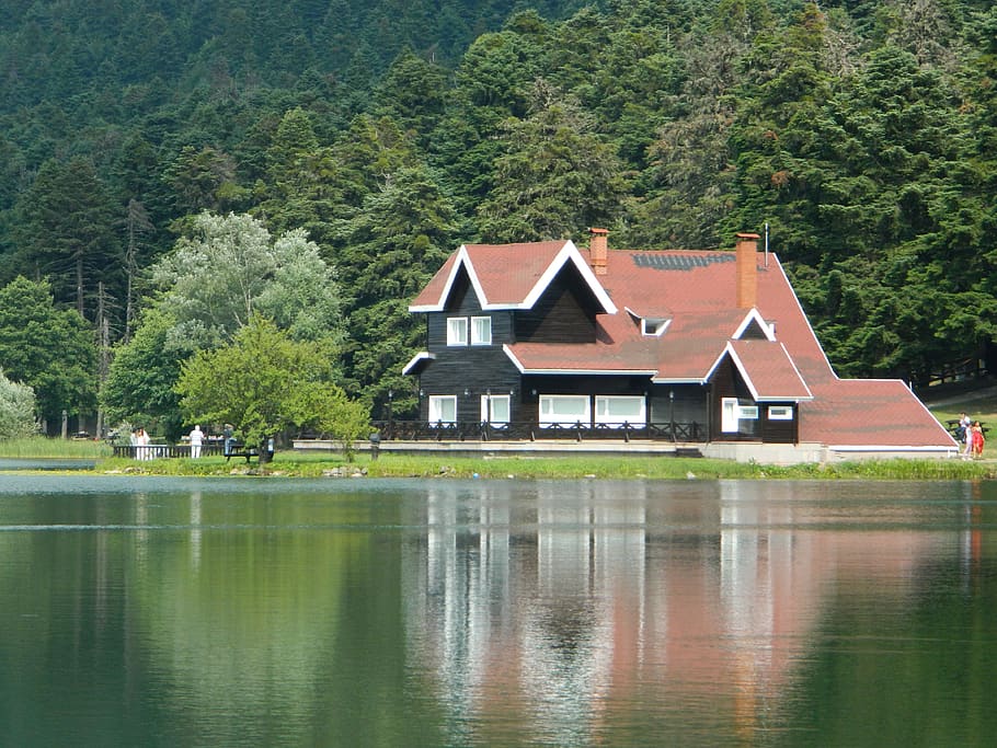 Home, Lake, Water, Reflection, Pond, Bolu, Turkey, - HD Wallpaper 