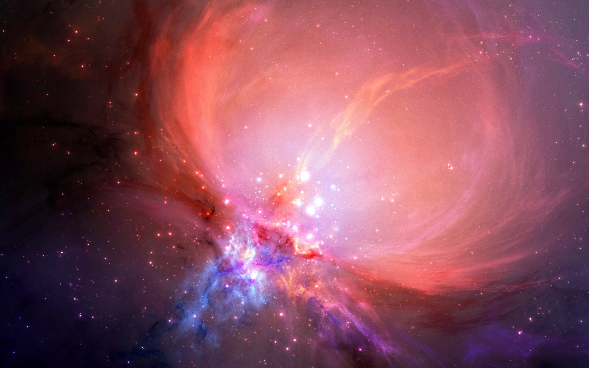 Papel De Parede Espaço Sideral Nebulosa Space Wallpaper - Bloodborne Blood Moon Gif - HD Wallpaper 