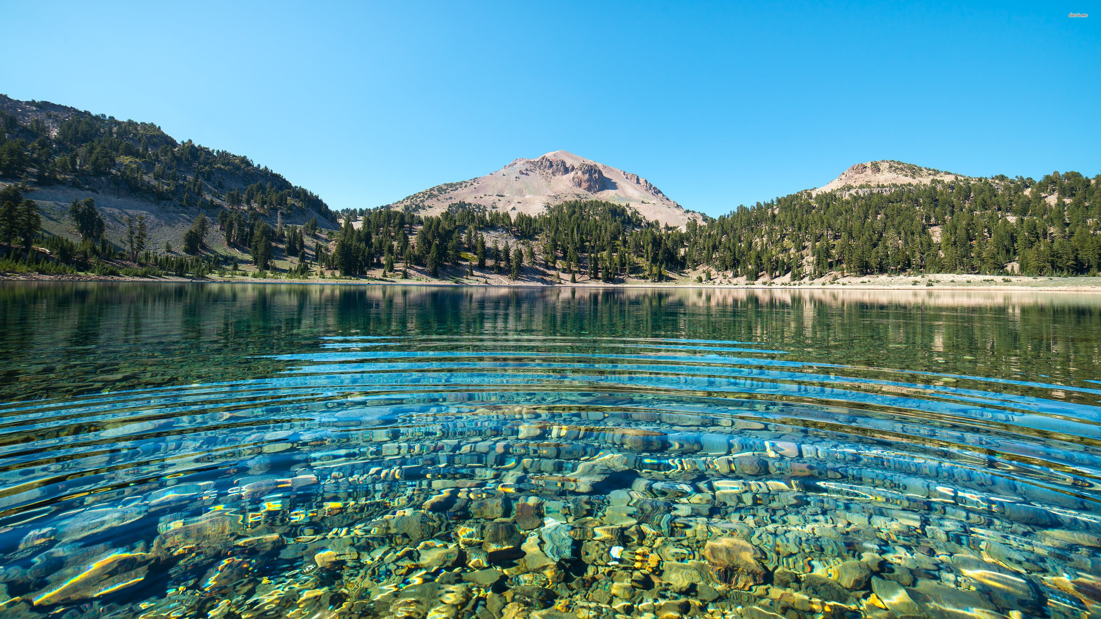 Mountain Lake Wallpaper - HD Wallpaper 