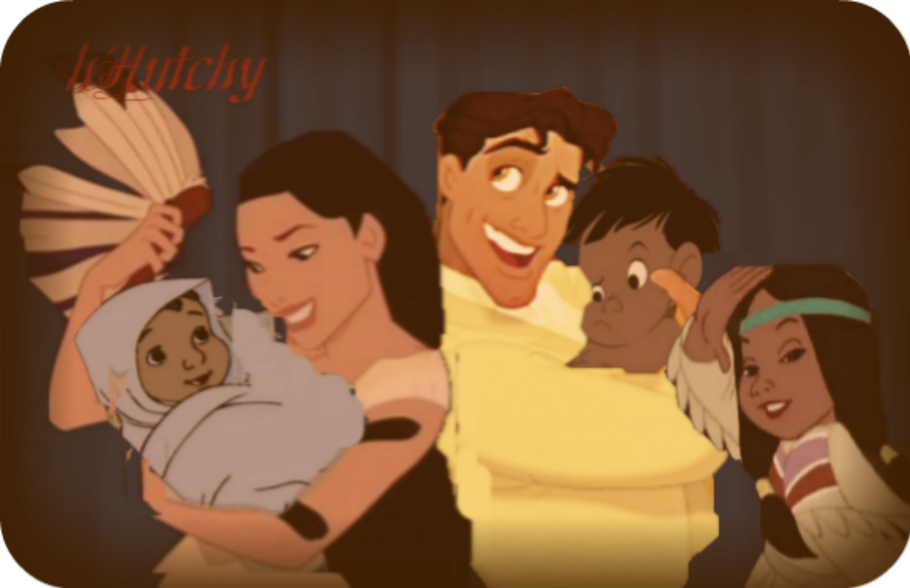 ) Happy Family - Pocahantas Disney Family Crossover - HD Wallpaper 